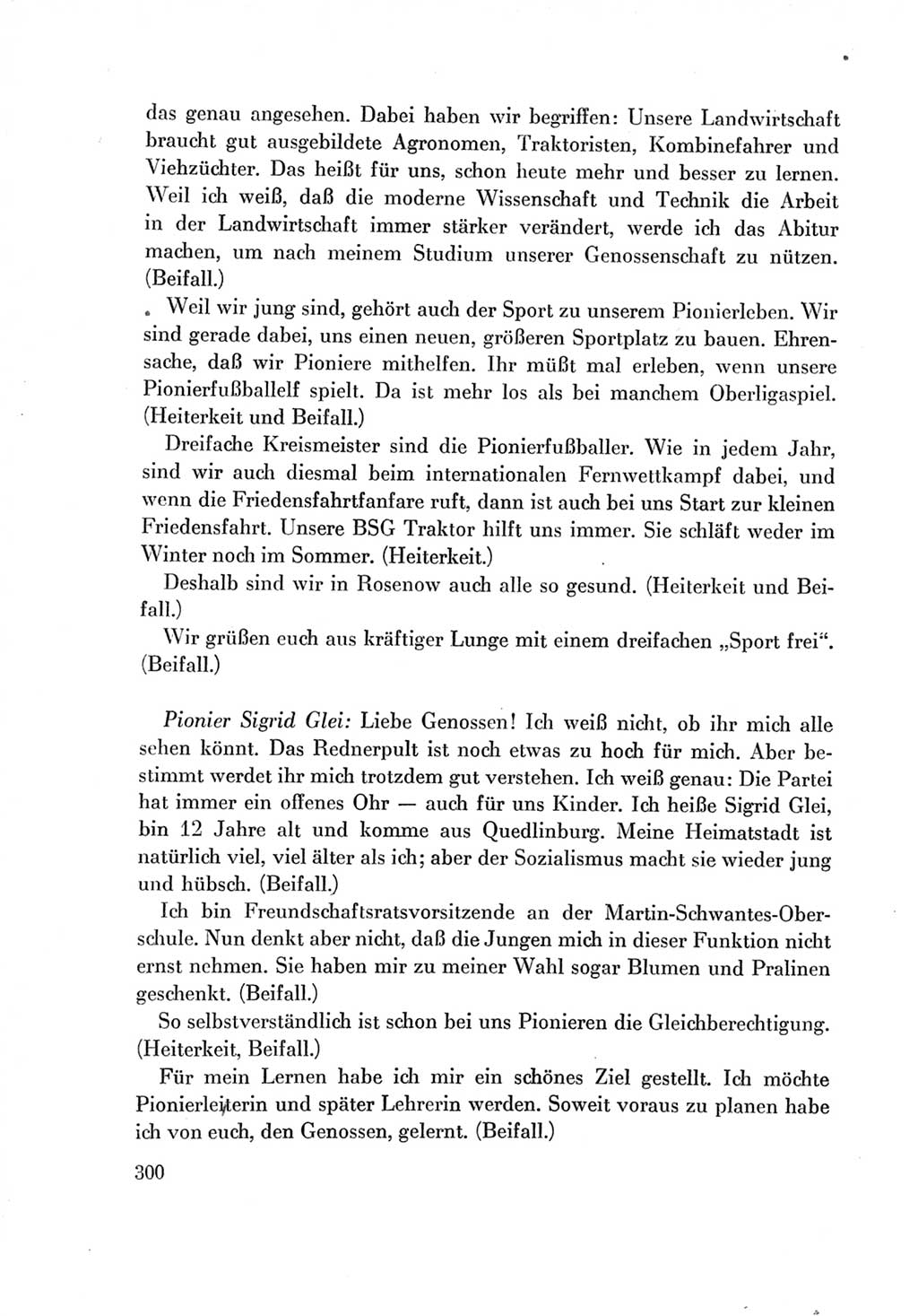 Protokoll der Verhandlungen des Ⅶ. Parteitages der Sozialistischen Einheitspartei Deutschlands (SED) [Deutsche Demokratische Republik (DDR)] 1967, Band Ⅱ, Seite 300 (Prot. Verh. Ⅶ. PT SED DDR 1967, Bd. Ⅱ, S. 300)