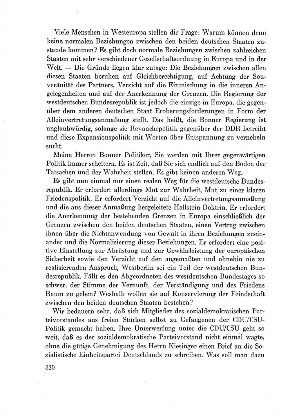 Protokoll der Verhandlungen des Ⅶ. Parteitages der Sozialistischen Einheitspartei Deutschlands (SED) [Deutsche Demokratische Republik (DDR)] 1967, Band Ⅱ, Seite 320 (Prot. Verh. Ⅶ. PT SED DDR 1967, Bd. Ⅱ, S. 320)