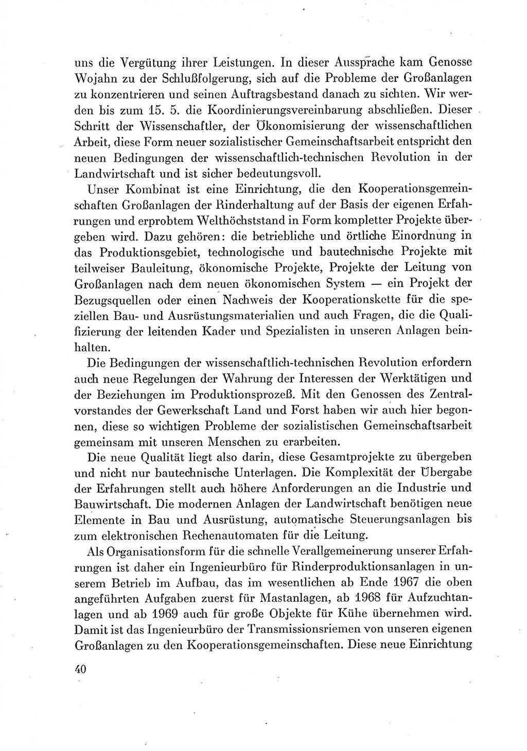 Protokoll der Verhandlungen des Ⅶ. Parteitages der Sozialistischen Einheitspartei Deutschlands (SED) [Deutsche Demokratische Republik (DDR)] 1967, Band Ⅲ, Seite 40 (Prot. Verh. Ⅶ. PT SED DDR 1967, Bd. Ⅲ, S. 40)