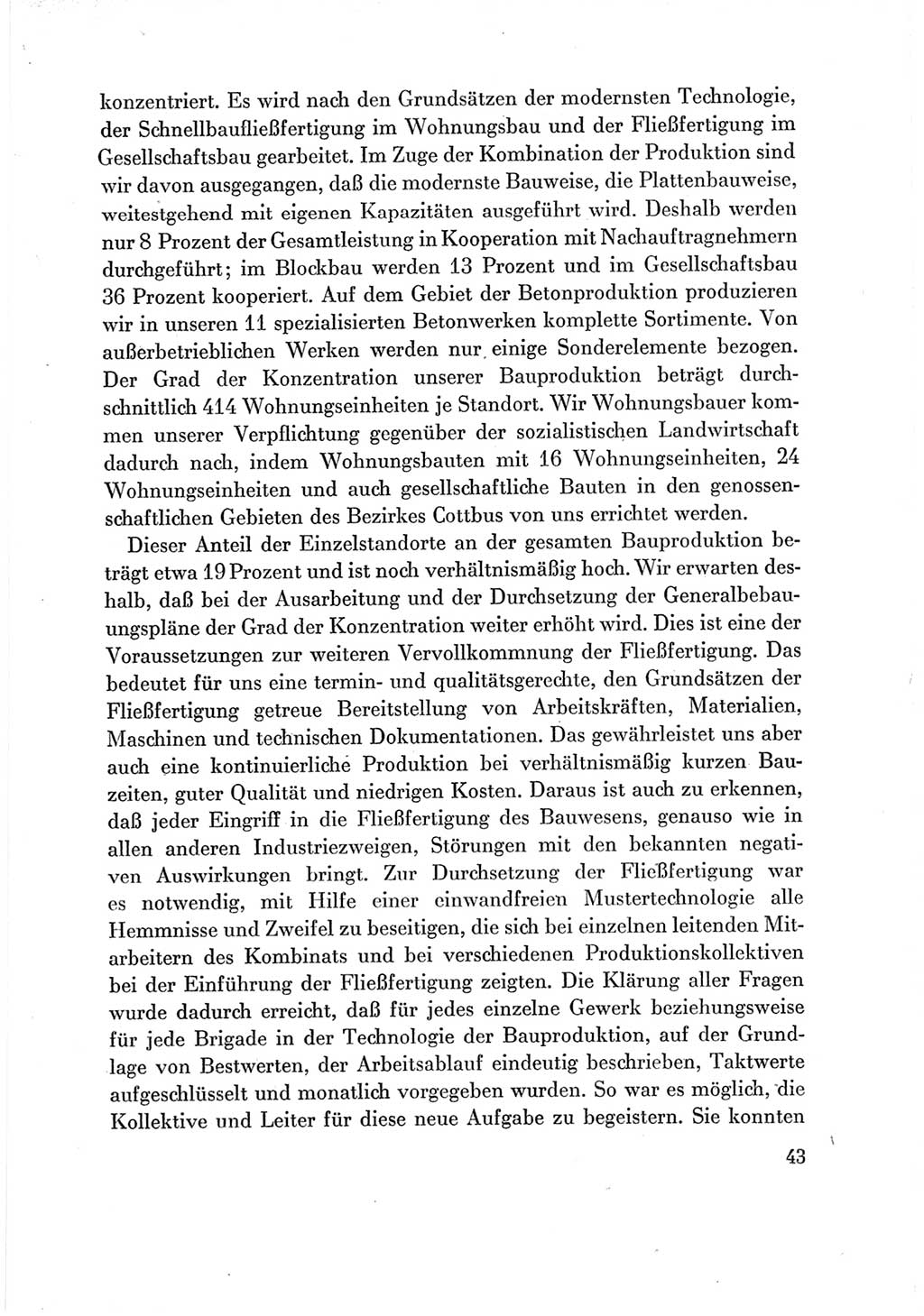 Protokoll der Verhandlungen des Ⅶ. Parteitages der Sozialistischen Einheitspartei Deutschlands (SED) [Deutsche Demokratische Republik (DDR)] 1967, Band Ⅲ, Seite 43 (Prot. Verh. Ⅶ. PT SED DDR 1967, Bd. Ⅲ, S. 43)
