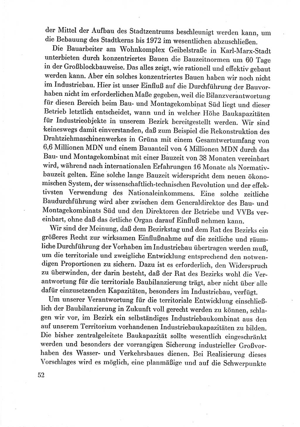 Protokoll der Verhandlungen des Ⅶ. Parteitages der Sozialistischen Einheitspartei Deutschlands (SED) [Deutsche Demokratische Republik (DDR)] 1967, Band Ⅲ, Seite 52 (Prot. Verh. Ⅶ. PT SED DDR 1967, Bd. Ⅲ, S. 52)