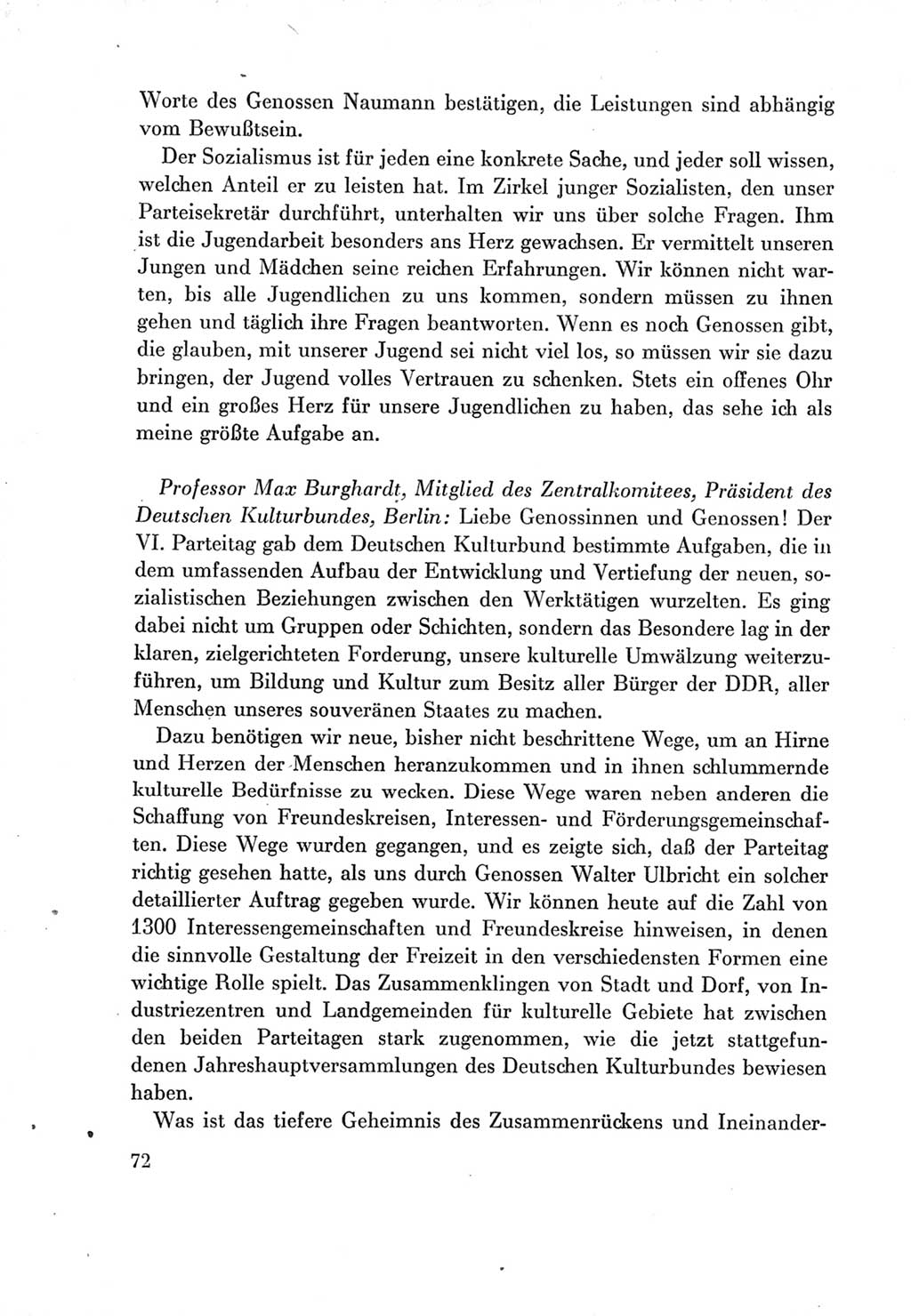 Protokoll der Verhandlungen des Ⅶ. Parteitages der Sozialistischen Einheitspartei Deutschlands (SED) [Deutsche Demokratische Republik (DDR)] 1967, Band Ⅲ, Seite 72 (Prot. Verh. Ⅶ. PT SED DDR 1967, Bd. Ⅲ, S. 72)