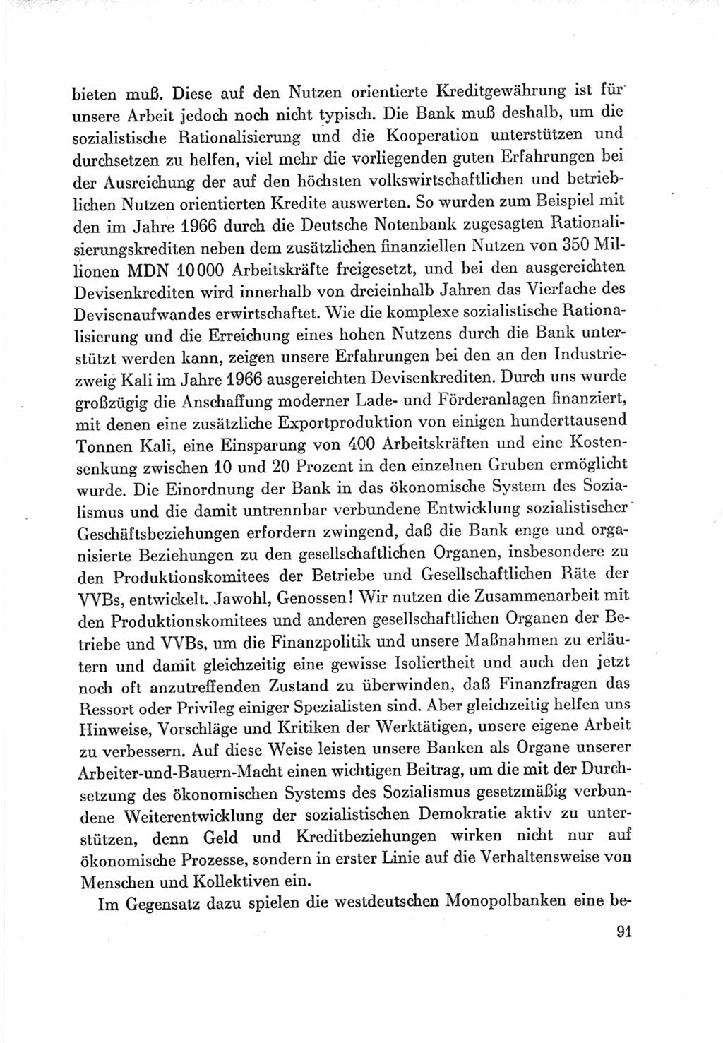 Protokoll der Verhandlungen des Ⅶ. Parteitages der Sozialistischen Einheitspartei Deutschlands (SED) [Deutsche Demokratische Republik (DDR)] 1967, Band Ⅲ, Seite 91 (Prot. Verh. Ⅶ. PT SED DDR 1967, Bd. Ⅲ, S. 91)
