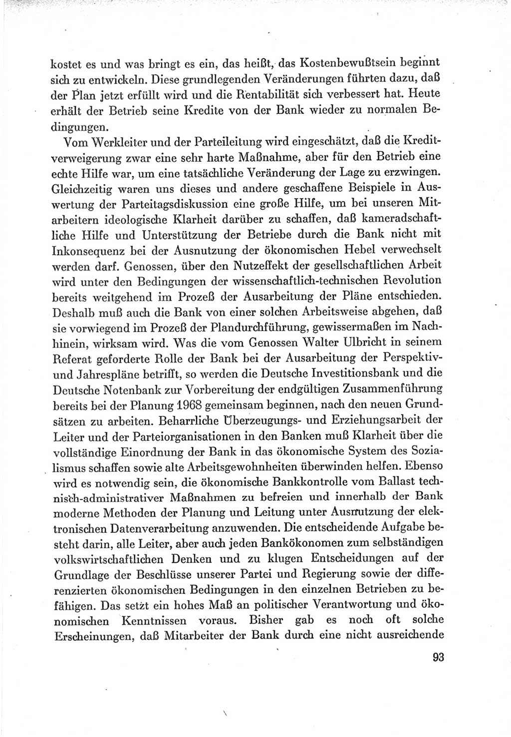 Protokoll der Verhandlungen des Ⅶ. Parteitages der Sozialistischen Einheitspartei Deutschlands (SED) [Deutsche Demokratische Republik (DDR)] 1967, Band Ⅲ, Seite 93 (Prot. Verh. Ⅶ. PT SED DDR 1967, Bd. Ⅲ, S. 93)