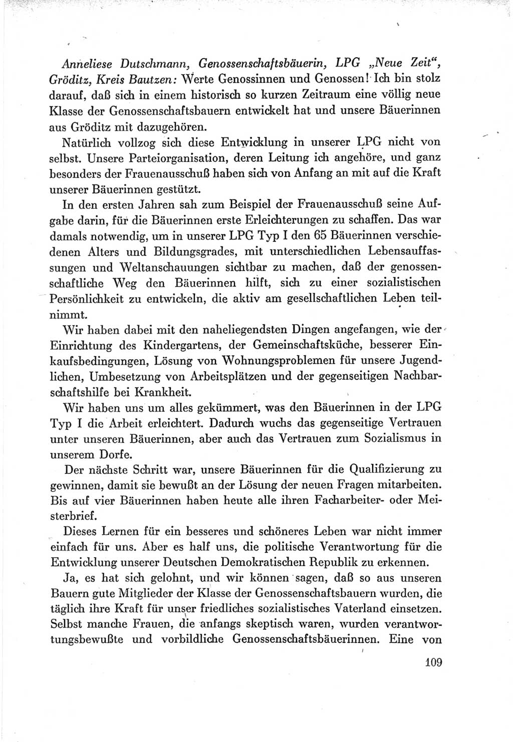 Protokoll der Verhandlungen des Ⅶ. Parteitages der Sozialistischen Einheitspartei Deutschlands (SED) [Deutsche Demokratische Republik (DDR)] 1967, Band Ⅲ, Seite 109 (Prot. Verh. Ⅶ. PT SED DDR 1967, Bd. Ⅲ, S. 109)