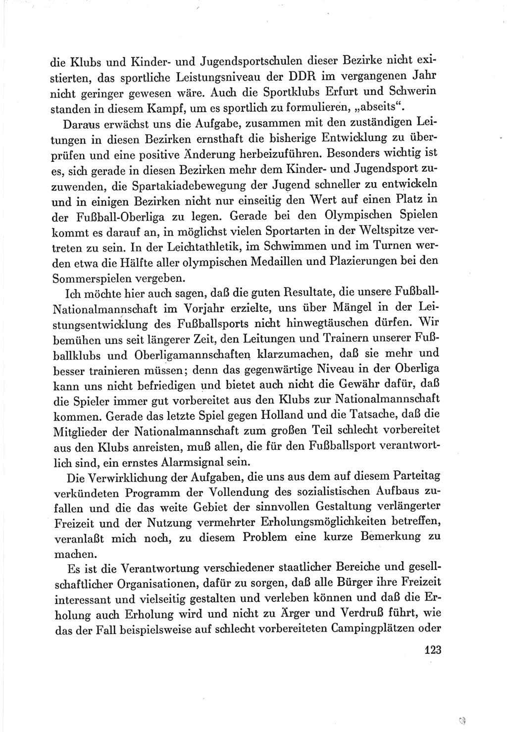 Protokoll der Verhandlungen des Ⅶ. Parteitages der Sozialistischen Einheitspartei Deutschlands (SED) [Deutsche Demokratische Republik (DDR)] 1967, Band Ⅲ, Seite 123 (Prot. Verh. Ⅶ. PT SED DDR 1967, Bd. Ⅲ, S. 123)