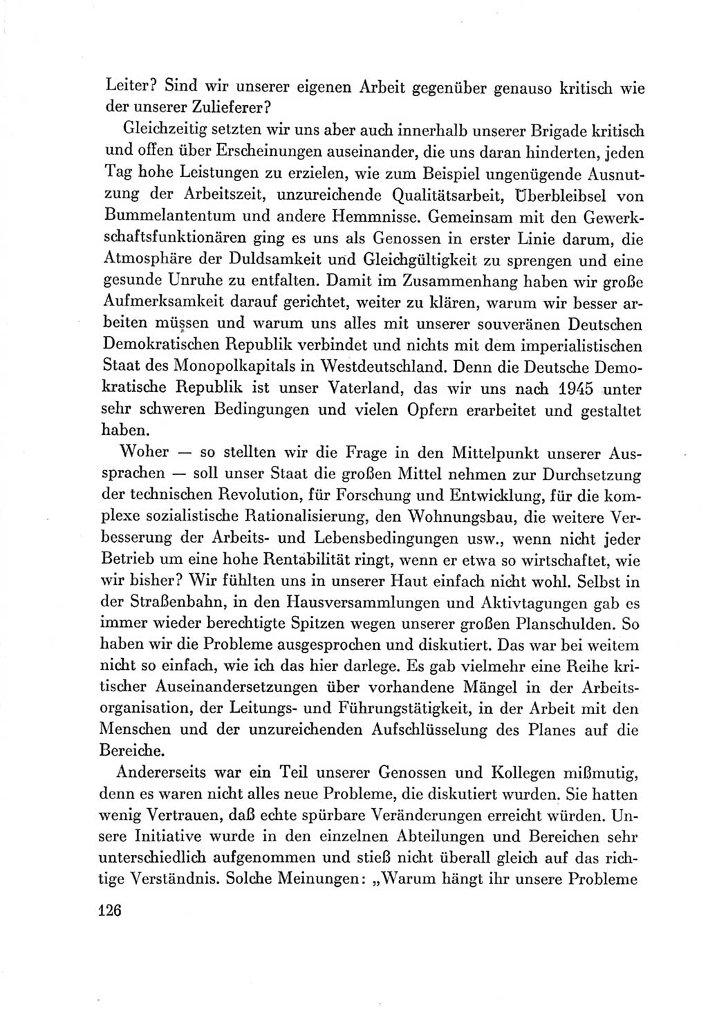 Protokoll der Verhandlungen des Ⅶ. Parteitages der Sozialistischen Einheitspartei Deutschlands (SED) [Deutsche Demokratische Republik (DDR)] 1967, Band Ⅲ, Seite 126 (Prot. Verh. Ⅶ. PT SED DDR 1967, Bd. Ⅲ, S. 126)