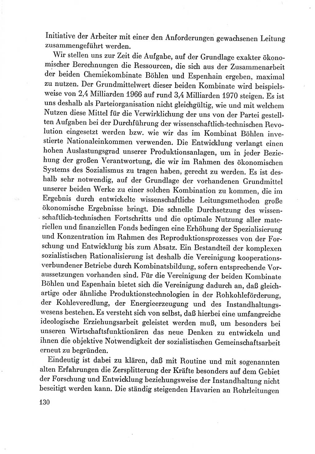 Protokoll der Verhandlungen des Ⅶ. Parteitages der Sozialistischen Einheitspartei Deutschlands (SED) [Deutsche Demokratische Republik (DDR)] 1967, Band Ⅲ, Seite 130 (Prot. Verh. Ⅶ. PT SED DDR 1967, Bd. Ⅲ, S. 130)