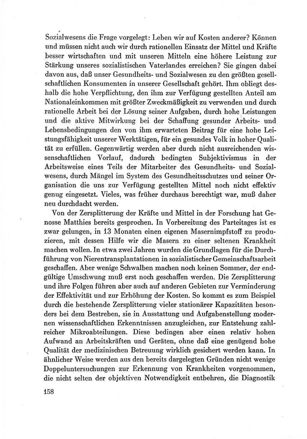 Protokoll der Verhandlungen des Ⅶ. Parteitages der Sozialistischen Einheitspartei Deutschlands (SED) [Deutsche Demokratische Republik (DDR)] 1967, Band Ⅲ, Seite 158 (Prot. Verh. Ⅶ. PT SED DDR 1967, Bd. Ⅲ, S. 158)