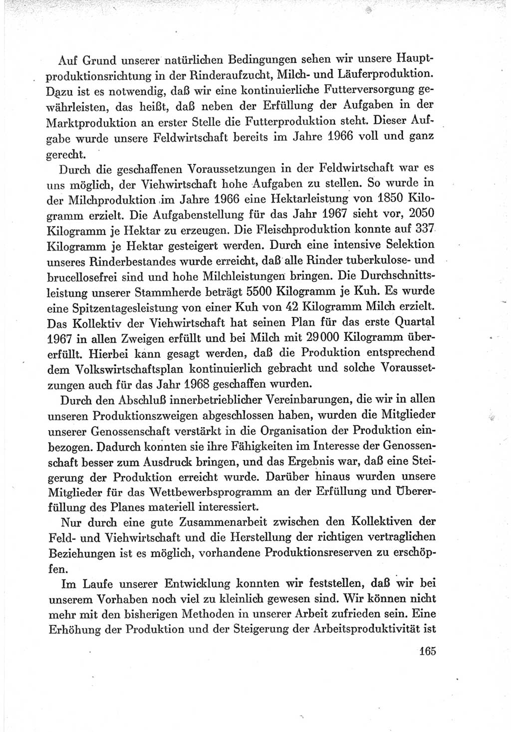Protokoll der Verhandlungen des Ⅶ. Parteitages der Sozialistischen Einheitspartei Deutschlands (SED) [Deutsche Demokratische Republik (DDR)] 1967, Band Ⅲ, Seite 165 (Prot. Verh. Ⅶ. PT SED DDR 1967, Bd. Ⅲ, S. 165)
