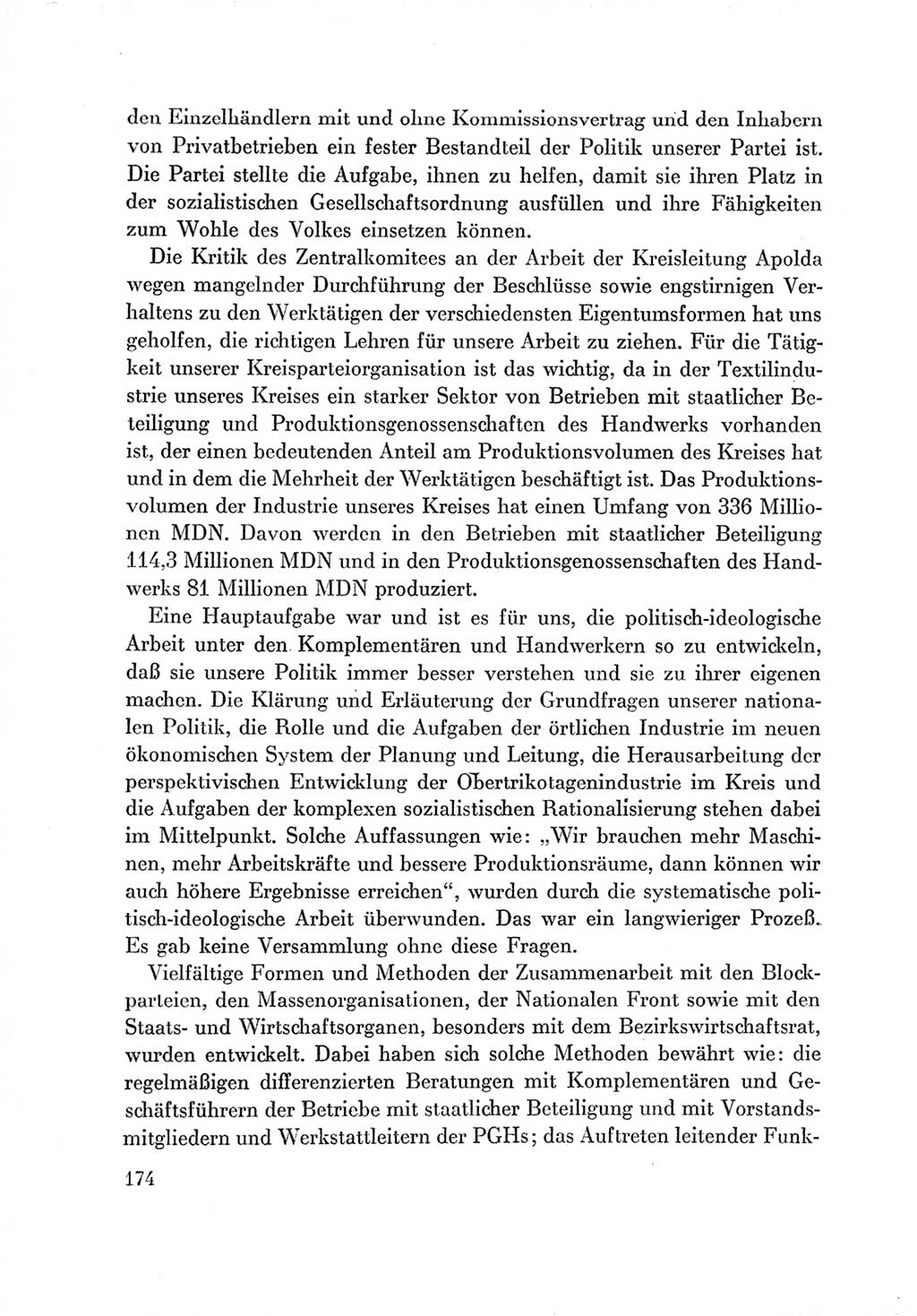 Protokoll der Verhandlungen des Ⅶ. Parteitages der Sozialistischen Einheitspartei Deutschlands (SED) [Deutsche Demokratische Republik (DDR)] 1967, Band Ⅲ, Seite 174 (Prot. Verh. Ⅶ. PT SED DDR 1967, Bd. Ⅲ, S. 174)