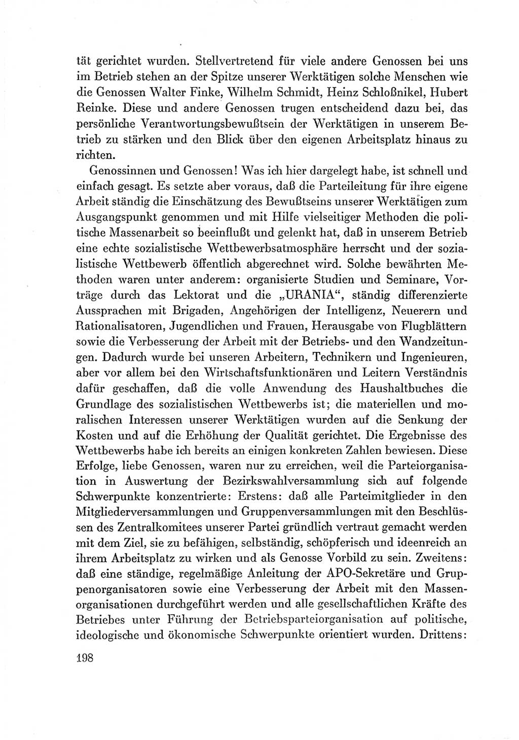 Protokoll der Verhandlungen des Ⅶ. Parteitages der Sozialistischen Einheitspartei Deutschlands (SED) [Deutsche Demokratische Republik (DDR)] 1967, Band Ⅲ, Seite 198 (Prot. Verh. Ⅶ. PT SED DDR 1967, Bd. Ⅲ, S. 198)