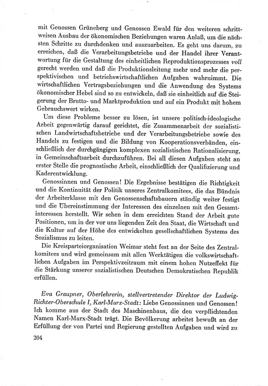 Protokoll der Verhandlungen des Ⅶ. Parteitages der Sozialistischen Einheitspartei Deutschlands (SED) [Deutsche Demokratische Republik (DDR)] 1967, Band Ⅲ, Seite 204 (Prot. Verh. Ⅶ. PT SED DDR 1967, Bd. Ⅲ, S. 204)
