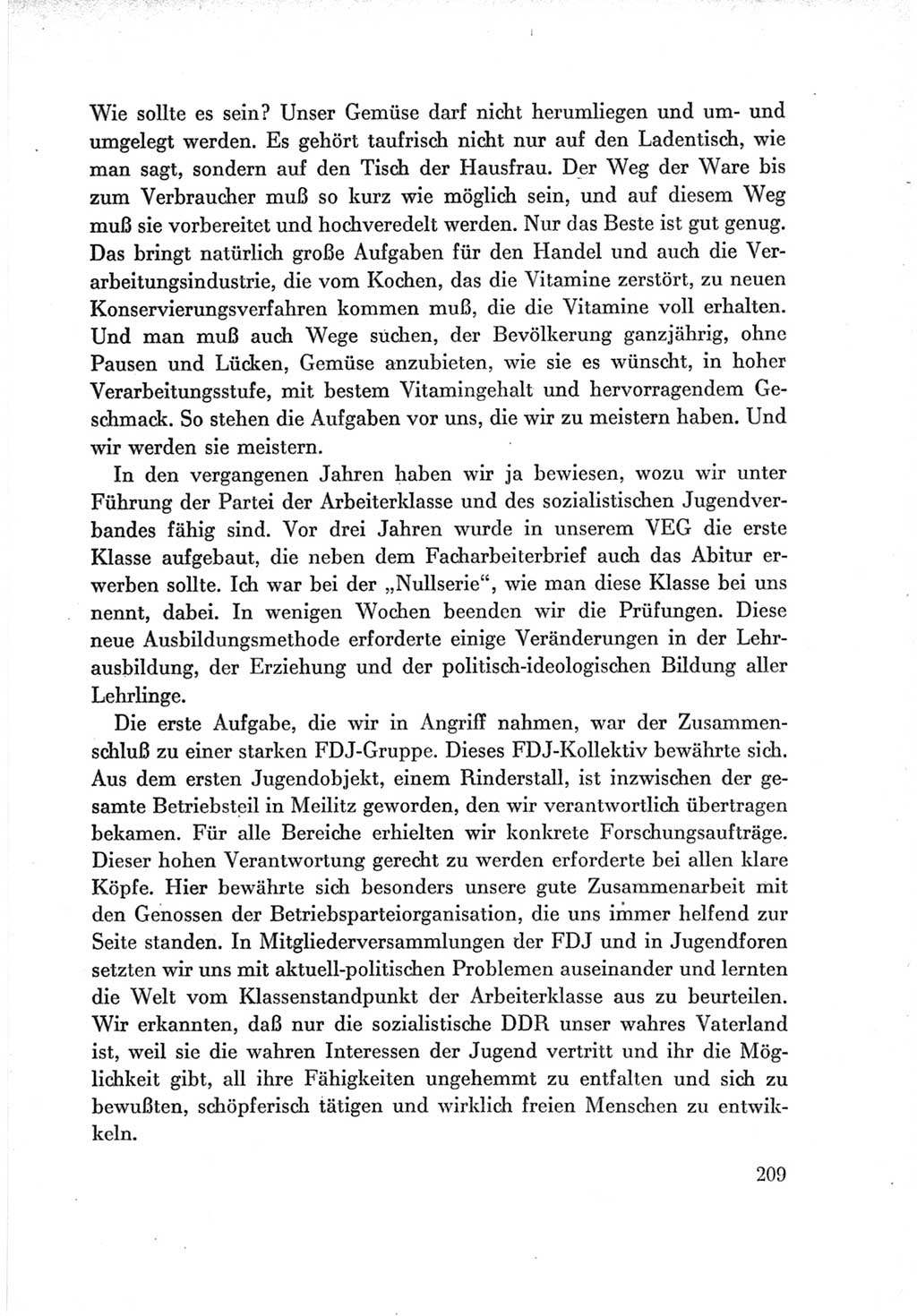 Protokoll der Verhandlungen des Ⅶ. Parteitages der Sozialistischen Einheitspartei Deutschlands (SED) [Deutsche Demokratische Republik (DDR)] 1967, Band Ⅲ, Seite 209 (Prot. Verh. Ⅶ. PT SED DDR 1967, Bd. Ⅲ, S. 209)