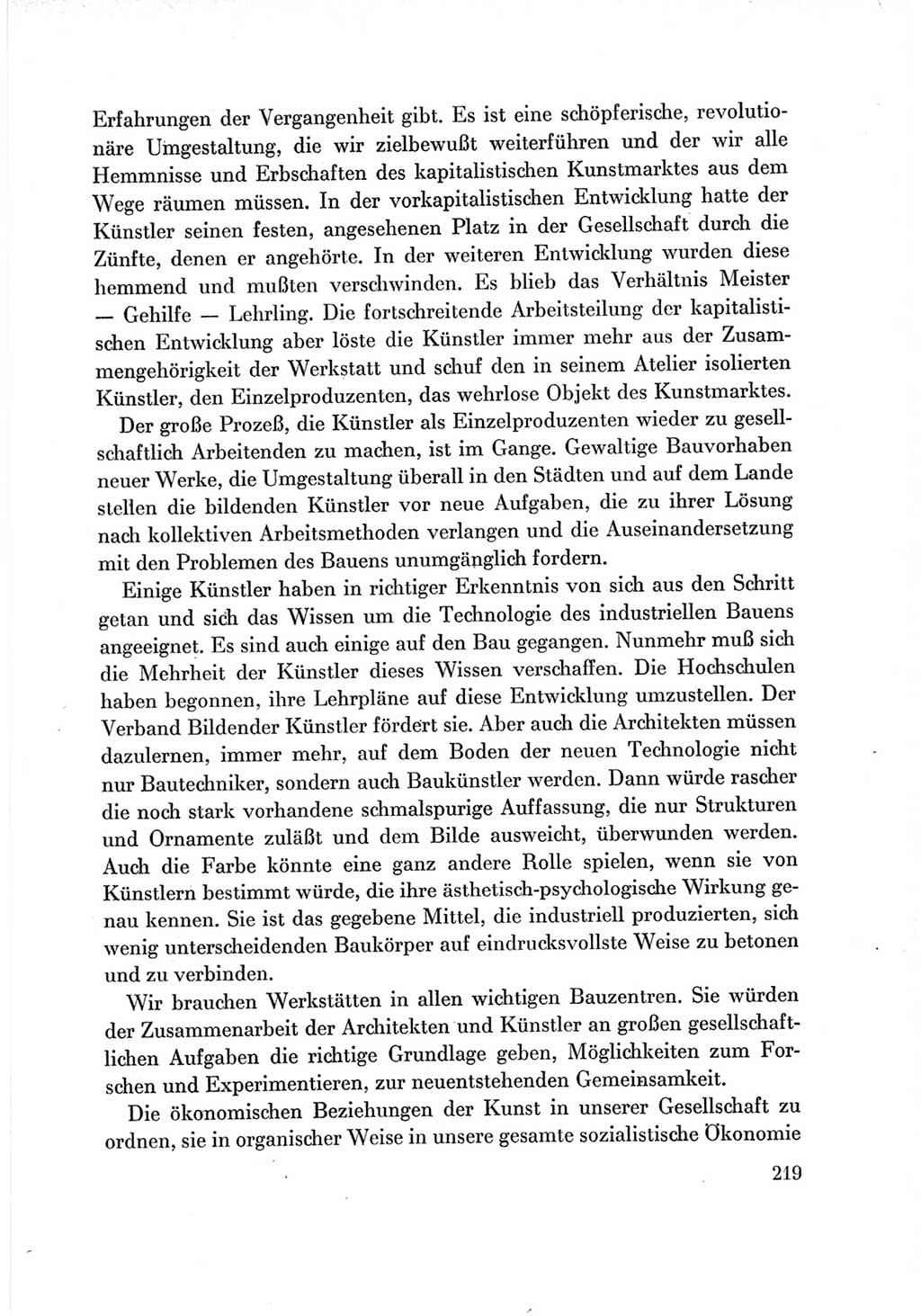 Protokoll der Verhandlungen des Ⅶ. Parteitages der Sozialistischen Einheitspartei Deutschlands (SED) [Deutsche Demokratische Republik (DDR)] 1967, Band Ⅲ, Seite 219 (Prot. Verh. Ⅶ. PT SED DDR 1967, Bd. Ⅲ, S. 219)