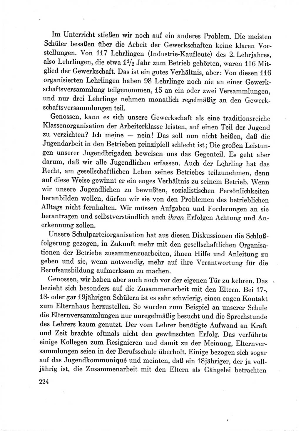 Protokoll der Verhandlungen des Ⅶ. Parteitages der Sozialistischen Einheitspartei Deutschlands (SED) [Deutsche Demokratische Republik (DDR)] 1967, Band Ⅲ, Seite 224 (Prot. Verh. Ⅶ. PT SED DDR 1967, Bd. Ⅲ, S. 224)