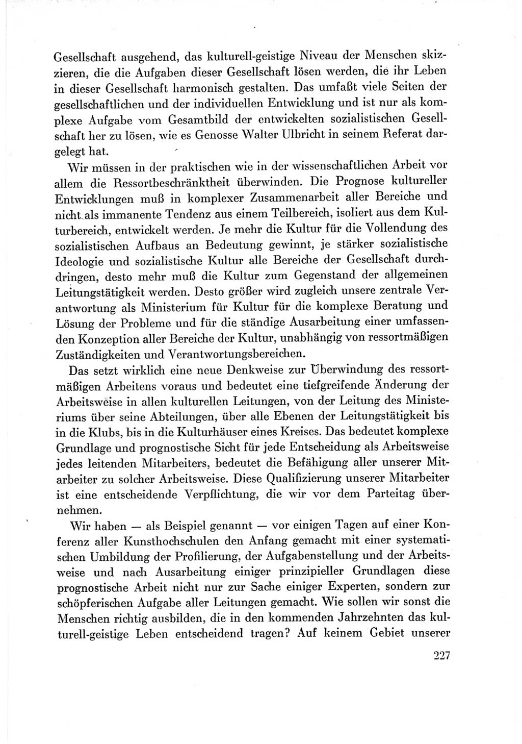 Protokoll der Verhandlungen des Ⅶ. Parteitages der Sozialistischen Einheitspartei Deutschlands (SED) [Deutsche Demokratische Republik (DDR)] 1967, Band Ⅲ, Seite 227 (Prot. Verh. Ⅶ. PT SED DDR 1967, Bd. Ⅲ, S. 227)
