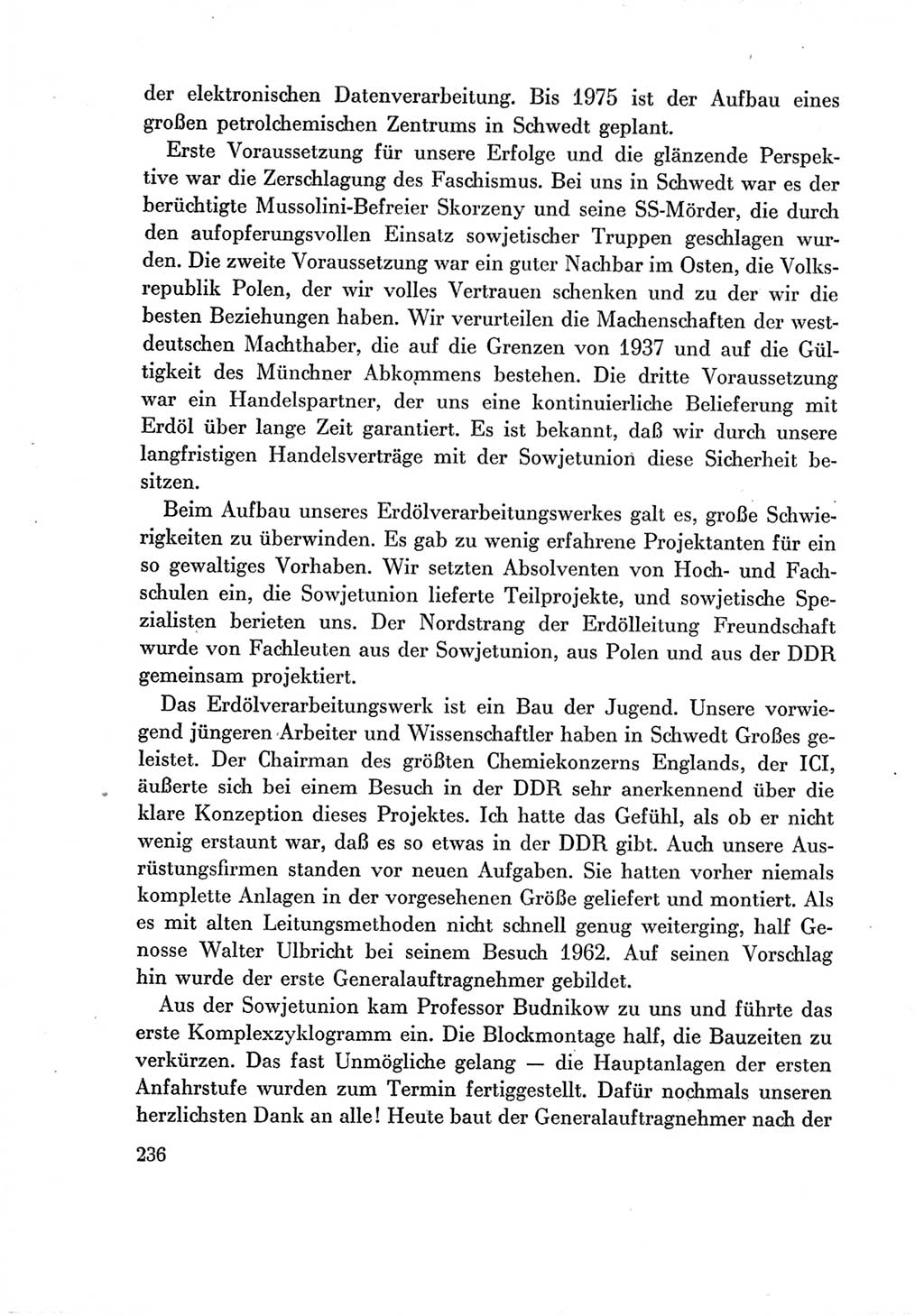 Protokoll der Verhandlungen des Ⅶ. Parteitages der Sozialistischen Einheitspartei Deutschlands (SED) [Deutsche Demokratische Republik (DDR)] 1967, Band Ⅲ, Seite 236 (Prot. Verh. Ⅶ. PT SED DDR 1967, Bd. Ⅲ, S. 236)