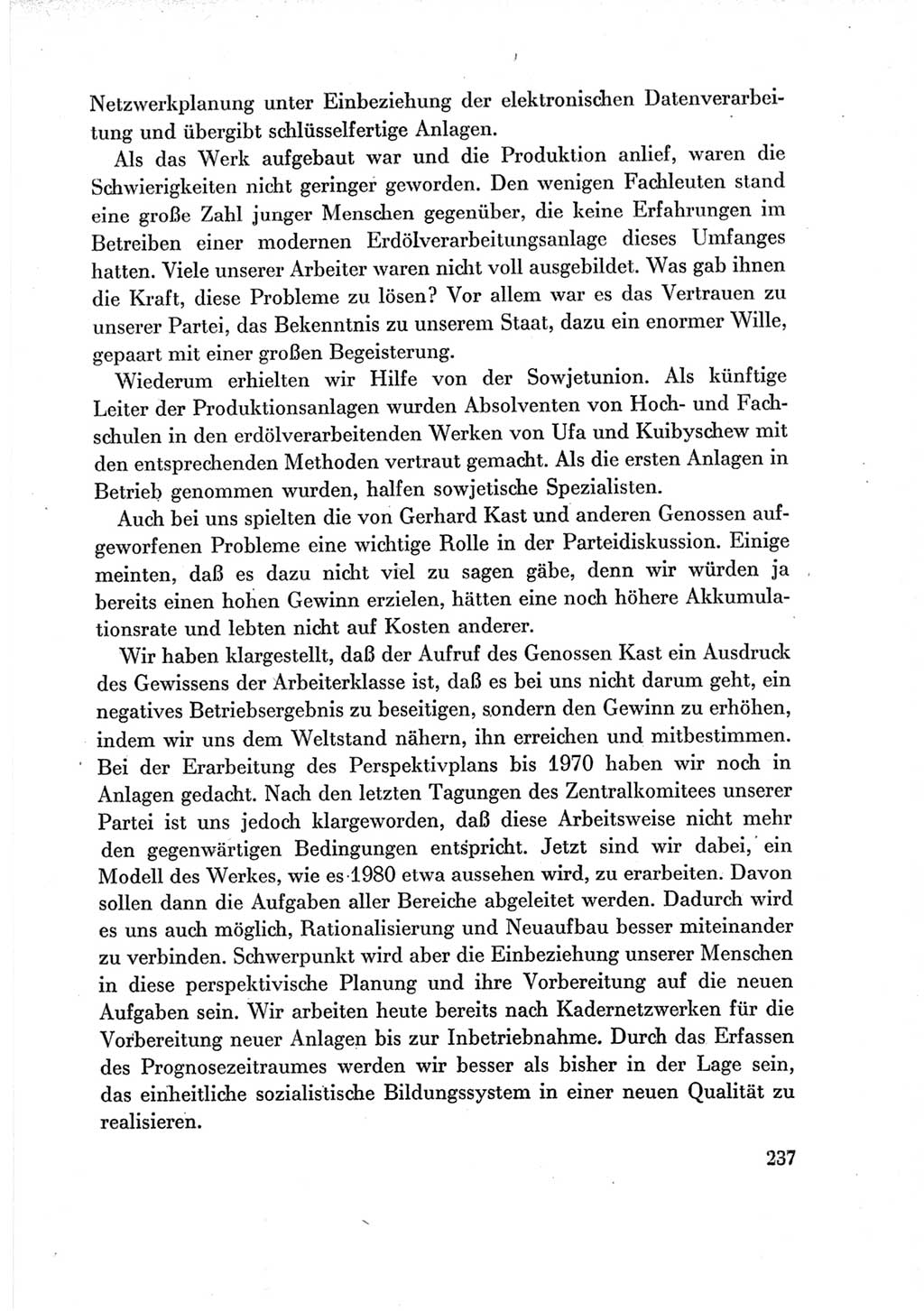 Protokoll der Verhandlungen des Ⅶ. Parteitages der Sozialistischen Einheitspartei Deutschlands (SED) [Deutsche Demokratische Republik (DDR)] 1967, Band Ⅲ, Seite 237 (Prot. Verh. Ⅶ. PT SED DDR 1967, Bd. Ⅲ, S. 237)