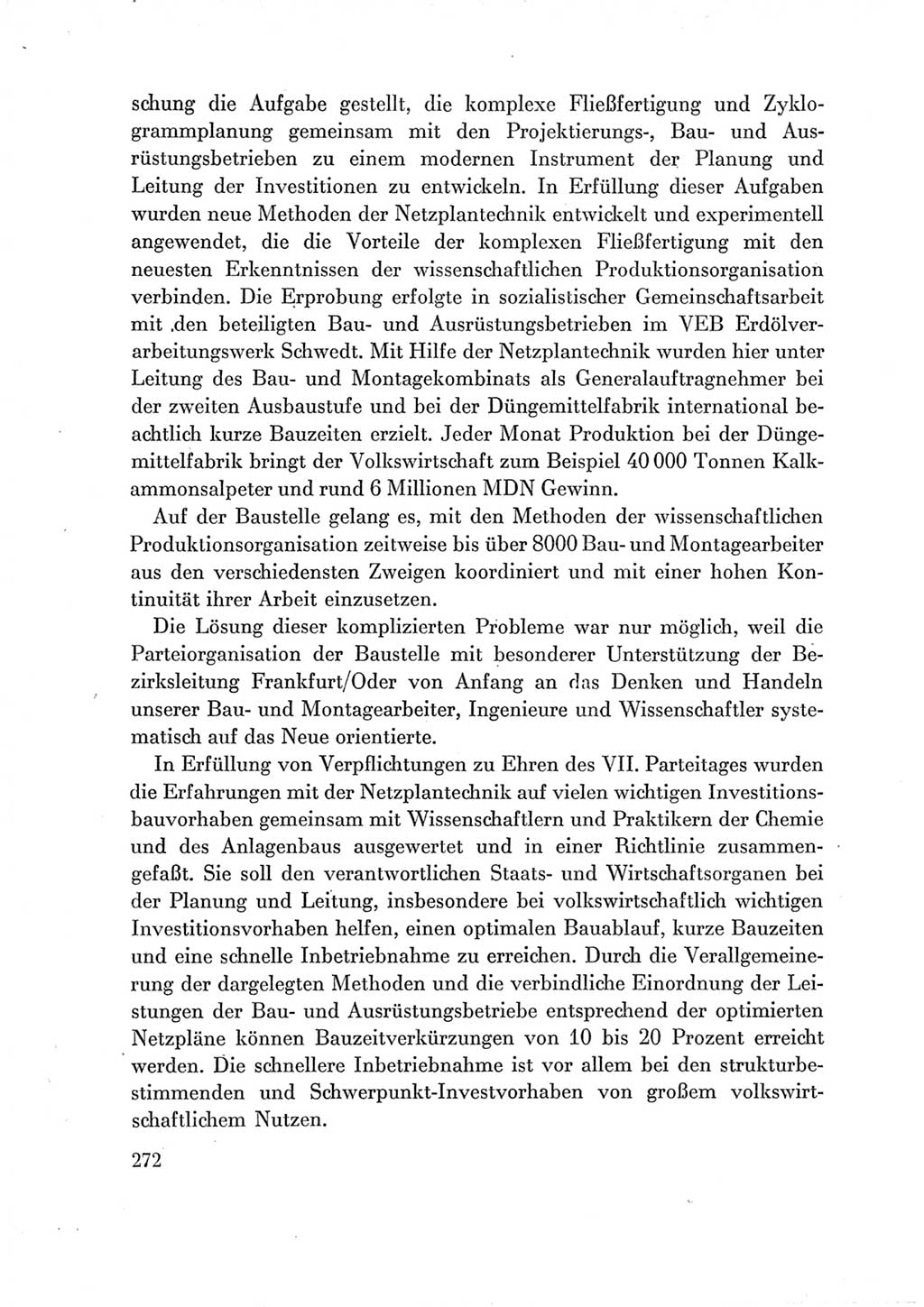 Protokoll der Verhandlungen des Ⅶ. Parteitages der Sozialistischen Einheitspartei Deutschlands (SED) [Deutsche Demokratische Republik (DDR)] 1967, Band Ⅲ, Seite 272 (Prot. Verh. Ⅶ. PT SED DDR 1967, Bd. Ⅲ, S. 272)
