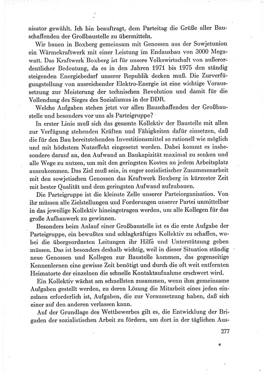 Protokoll der Verhandlungen des Ⅶ. Parteitages der Sozialistischen Einheitspartei Deutschlands (SED) [Deutsche Demokratische Republik (DDR)] 1967, Band Ⅲ, Seite 277 (Prot. Verh. Ⅶ. PT SED DDR 1967, Bd. Ⅲ, S. 277)