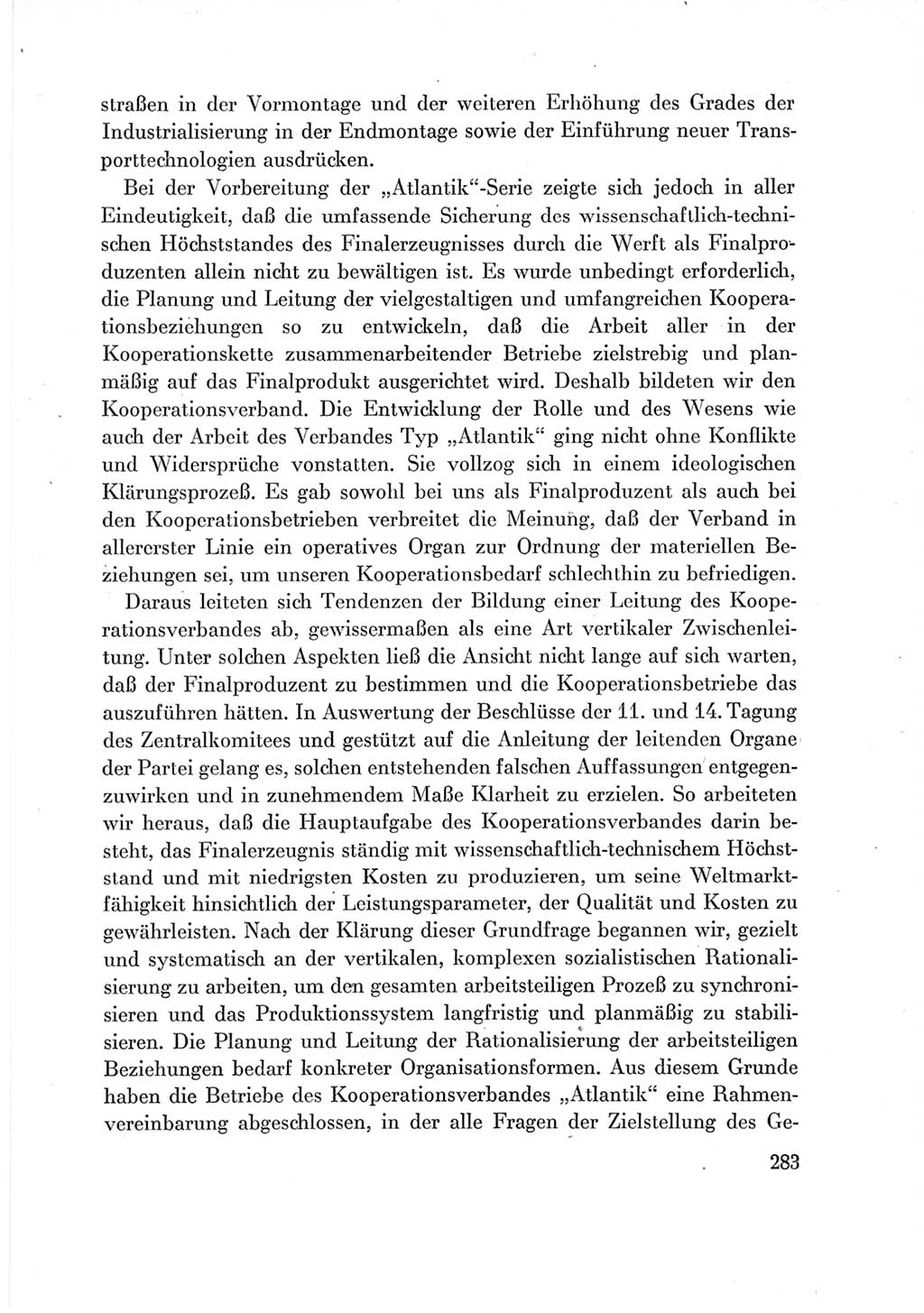 Protokoll der Verhandlungen des Ⅶ. Parteitages der Sozialistischen Einheitspartei Deutschlands (SED) [Deutsche Demokratische Republik (DDR)] 1967, Band Ⅲ, Seite 283 (Prot. Verh. Ⅶ. PT SED DDR 1967, Bd. Ⅲ, S. 283)