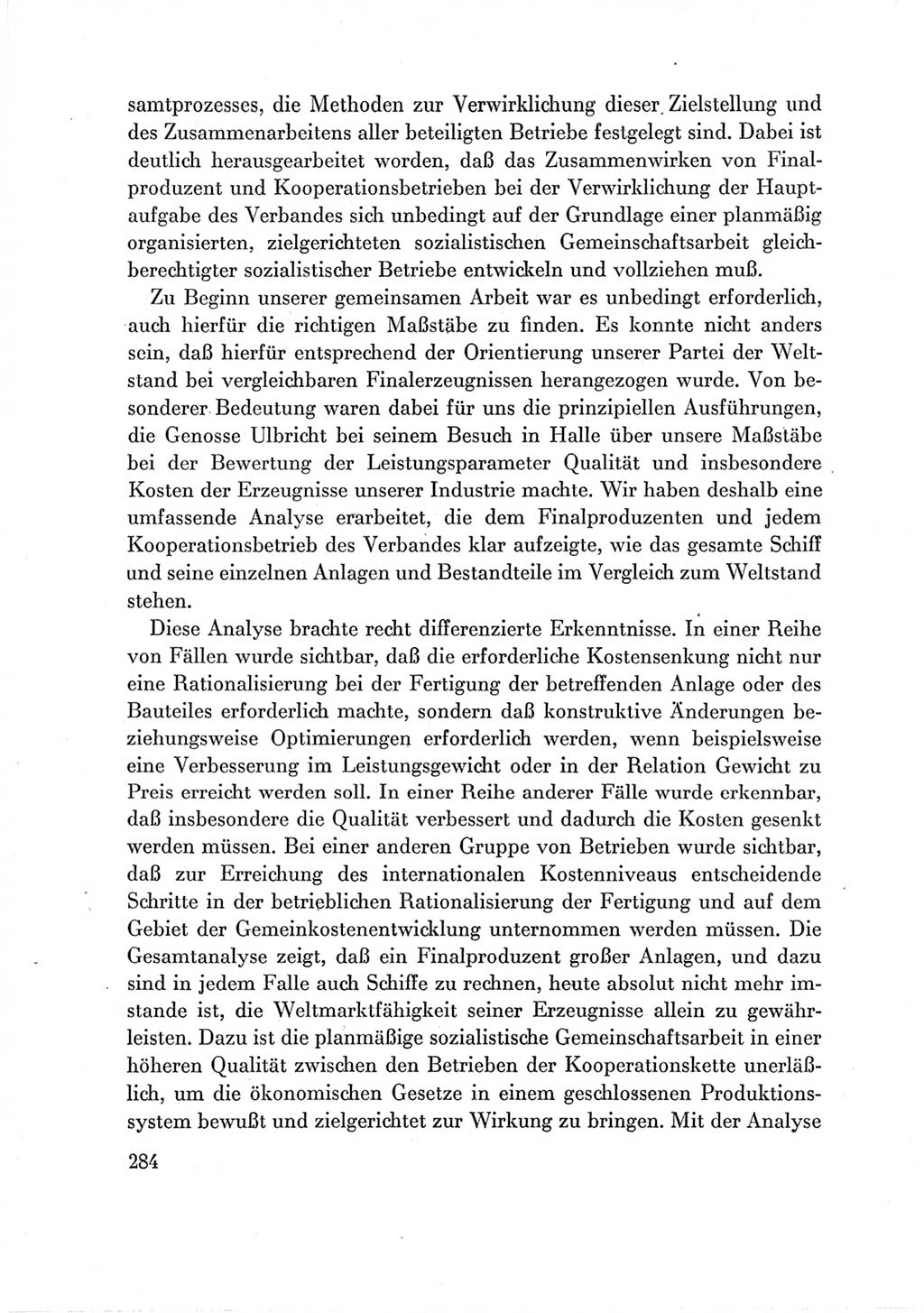 Protokoll der Verhandlungen des Ⅶ. Parteitages der Sozialistischen Einheitspartei Deutschlands (SED) [Deutsche Demokratische Republik (DDR)] 1967, Band Ⅲ, Seite 284 (Prot. Verh. Ⅶ. PT SED DDR 1967, Bd. Ⅲ, S. 284)