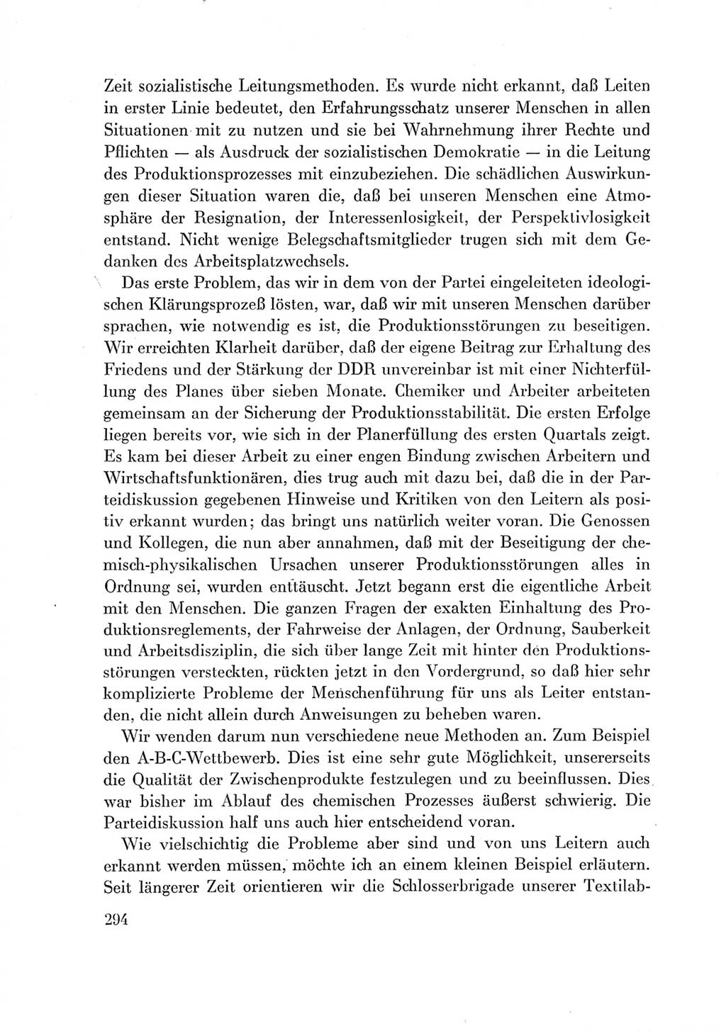 Protokoll der Verhandlungen des Ⅶ. Parteitages der Sozialistischen Einheitspartei Deutschlands (SED) [Deutsche Demokratische Republik (DDR)] 1967, Band Ⅲ, Seite 294 (Prot. Verh. Ⅶ. PT SED DDR 1967, Bd. Ⅲ, S. 294)