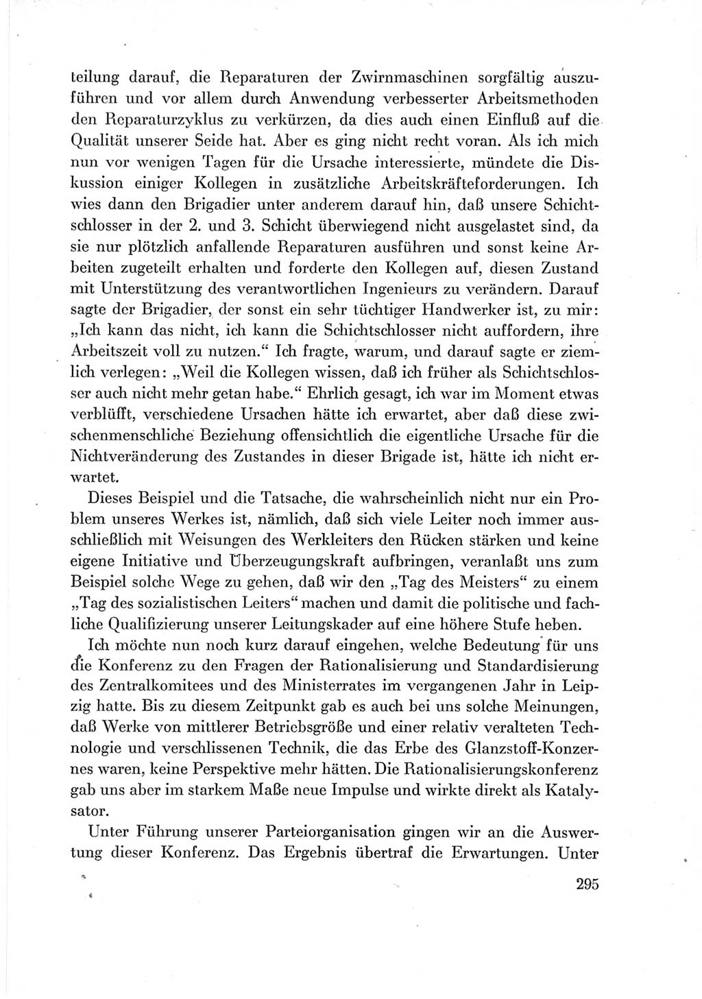 Protokoll der Verhandlungen des Ⅶ. Parteitages der Sozialistischen Einheitspartei Deutschlands (SED) [Deutsche Demokratische Republik (DDR)] 1967, Band Ⅲ, Seite 295 (Prot. Verh. Ⅶ. PT SED DDR 1967, Bd. Ⅲ, S. 295)