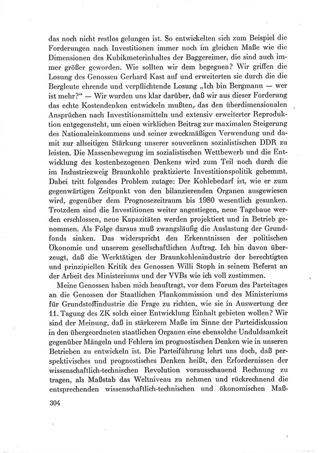 Protokoll der Verhandlungen des Ⅶ. Parteitages der Sozialistischen Einheitspartei Deutschlands (SED) [Deutsche Demokratische Republik (DDR)] 1967, Band Ⅲ, Seite 304 (Prot. Verh. Ⅶ. PT SED DDR 1967, Bd. Ⅲ, S. 304)