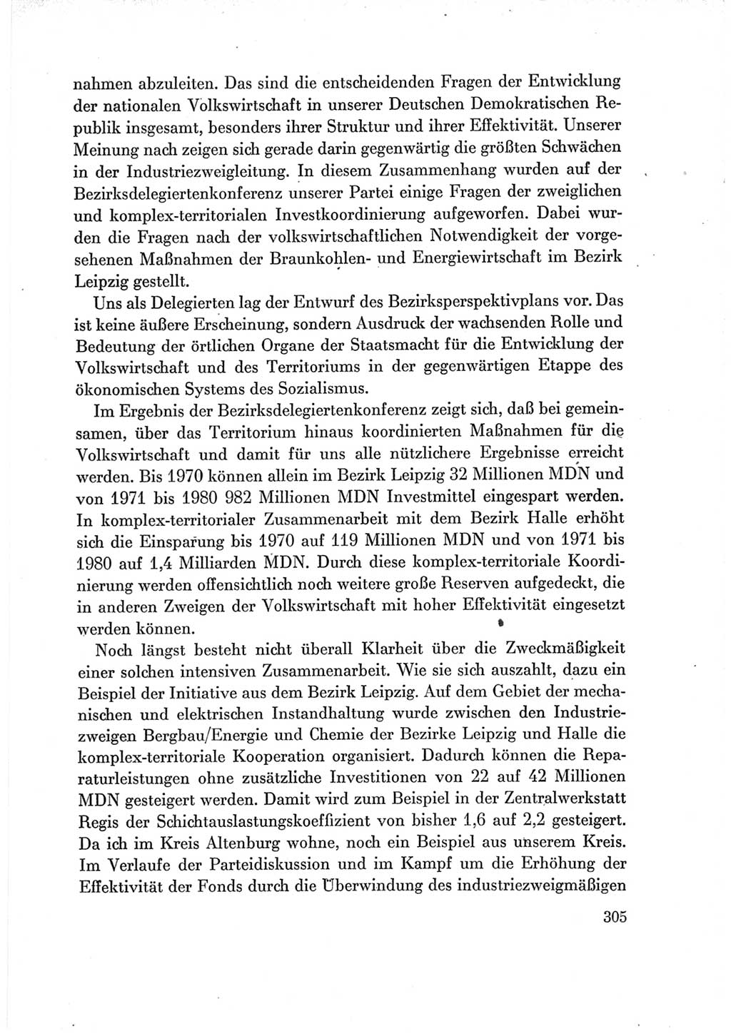 Protokoll der Verhandlungen des Ⅶ. Parteitages der Sozialistischen Einheitspartei Deutschlands (SED) [Deutsche Demokratische Republik (DDR)] 1967, Band Ⅲ, Seite 305 (Prot. Verh. Ⅶ. PT SED DDR 1967, Bd. Ⅲ, S. 305)