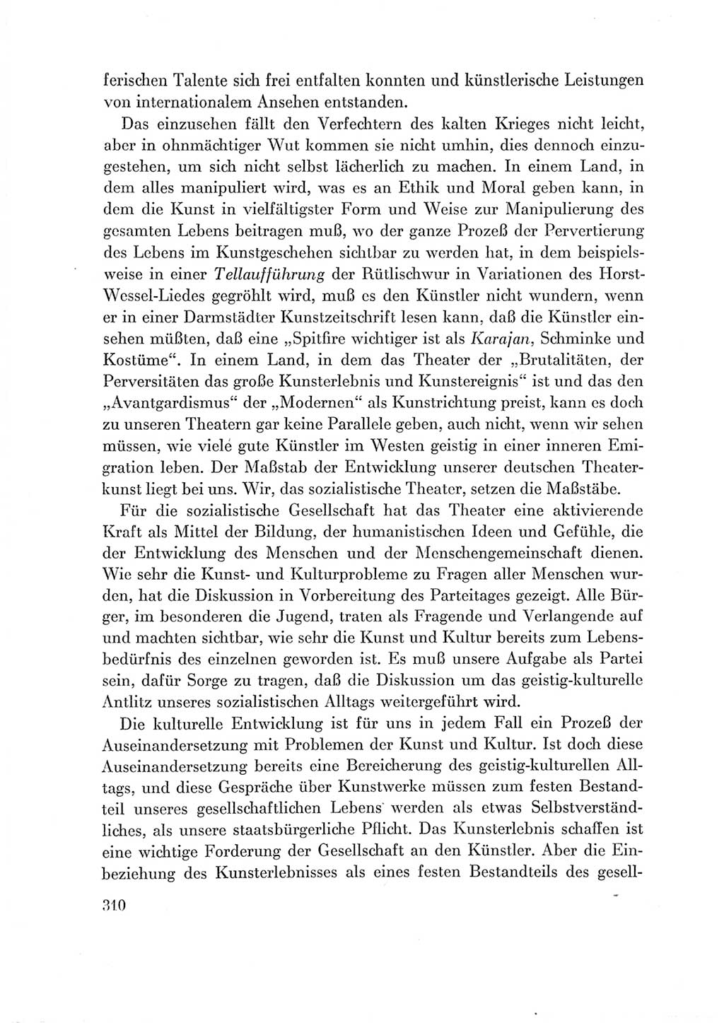 Protokoll der Verhandlungen des Ⅶ. Parteitages der Sozialistischen Einheitspartei Deutschlands (SED) [Deutsche Demokratische Republik (DDR)] 1967, Band Ⅲ, Seite 310 (Prot. Verh. Ⅶ. PT SED DDR 1967, Bd. Ⅲ, S. 310)