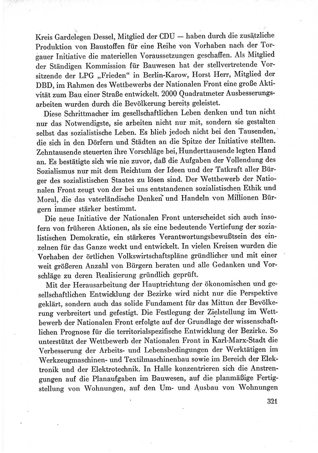 Protokoll der Verhandlungen des Ⅶ. Parteitages der Sozialistischen Einheitspartei Deutschlands (SED) [Deutsche Demokratische Republik (DDR)] 1967, Band Ⅲ, Seite 321 (Prot. Verh. Ⅶ. PT SED DDR 1967, Bd. Ⅲ, S. 321)