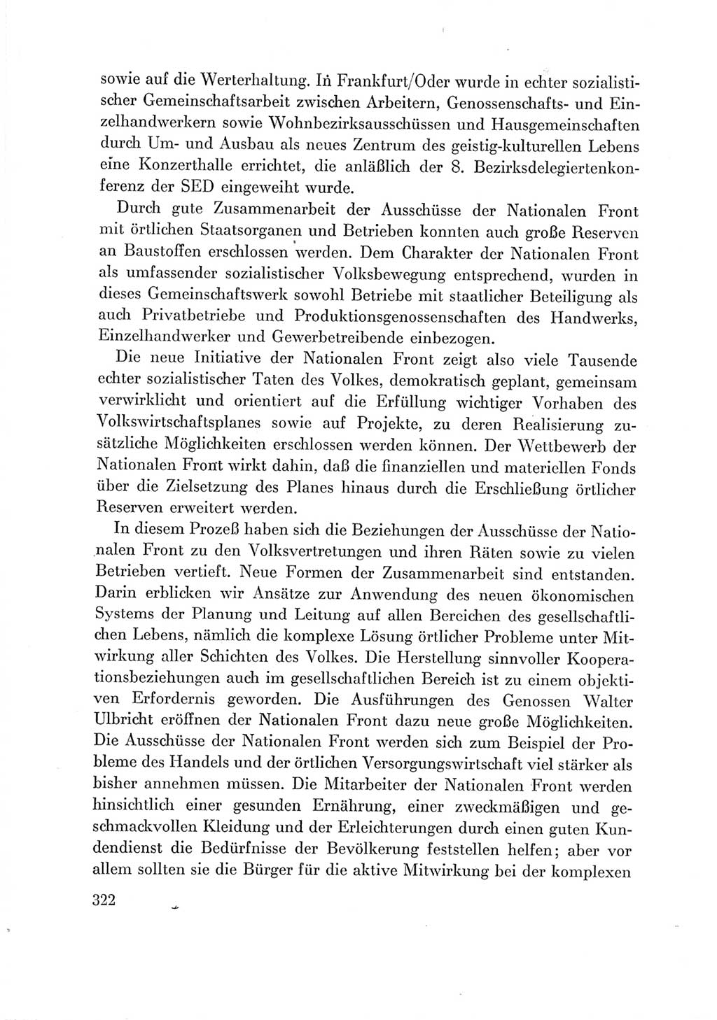 Protokoll der Verhandlungen des Ⅶ. Parteitages der Sozialistischen Einheitspartei Deutschlands (SED) [Deutsche Demokratische Republik (DDR)] 1967, Band Ⅲ, Seite 322 (Prot. Verh. Ⅶ. PT SED DDR 1967, Bd. Ⅲ, S. 322)