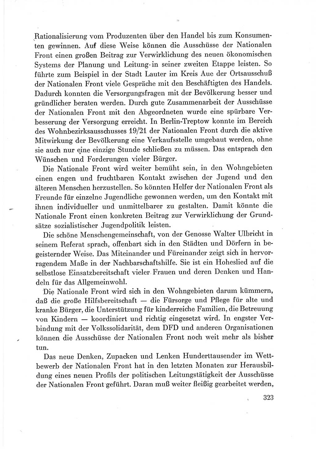 Protokoll der Verhandlungen des Ⅶ. Parteitages der Sozialistischen Einheitspartei Deutschlands (SED) [Deutsche Demokratische Republik (DDR)] 1967, Band Ⅲ, Seite 323 (Prot. Verh. Ⅶ. PT SED DDR 1967, Bd. Ⅲ, S. 323)