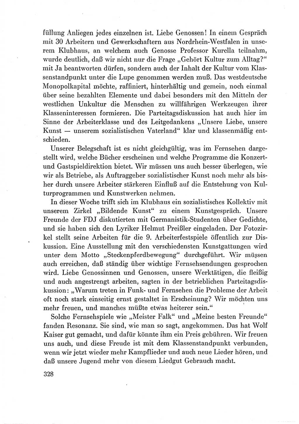 Protokoll der Verhandlungen des Ⅶ. Parteitages der Sozialistischen Einheitspartei Deutschlands (SED) [Deutsche Demokratische Republik (DDR)] 1967, Band Ⅲ, Seite 328 (Prot. Verh. Ⅶ. PT SED DDR 1967, Bd. Ⅲ, S. 328)