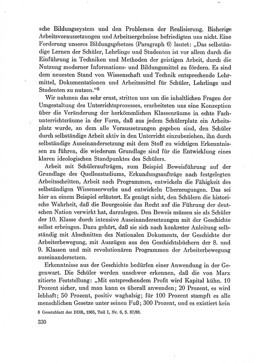 Protokoll der Verhandlungen des Ⅶ. Parteitages der Sozialistischen Einheitspartei Deutschlands (SED) [Deutsche Demokratische Republik (DDR)] 1967, Band Ⅲ, Seite 330 (Prot. Verh. Ⅶ. PT SED DDR 1967, Bd. Ⅲ, S. 330)