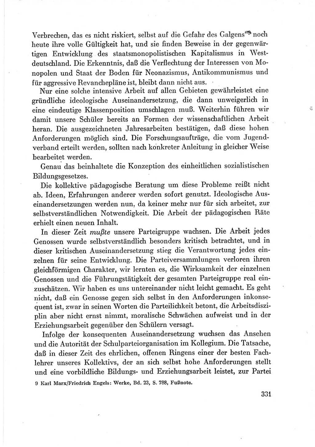 Protokoll der Verhandlungen des Ⅶ. Parteitages der Sozialistischen Einheitspartei Deutschlands (SED) [Deutsche Demokratische Republik (DDR)] 1967, Band Ⅲ, Seite 331 (Prot. Verh. Ⅶ. PT SED DDR 1967, Bd. Ⅲ, S. 331)