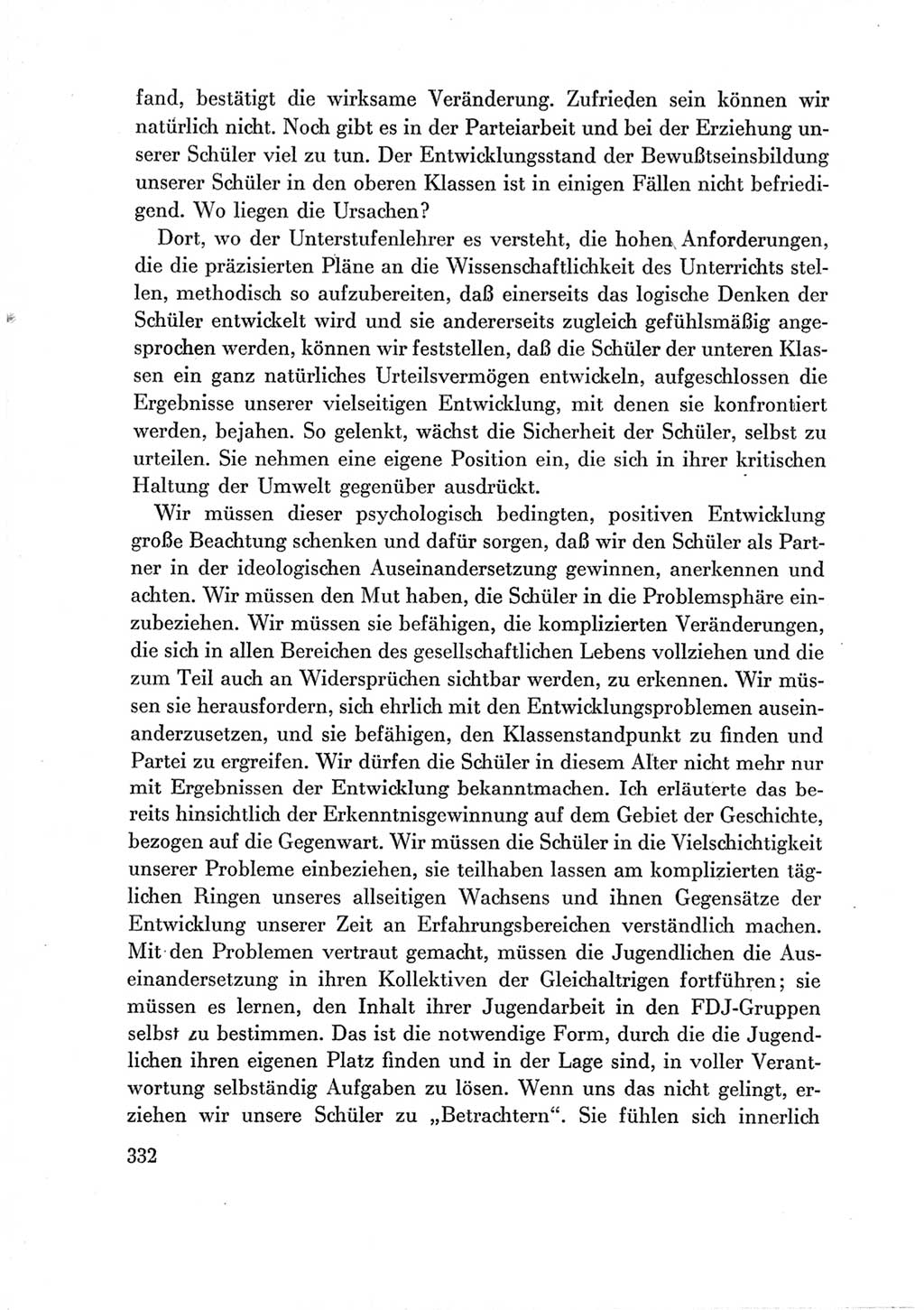 Protokoll der Verhandlungen des Ⅶ. Parteitages der Sozialistischen Einheitspartei Deutschlands (SED) [Deutsche Demokratische Republik (DDR)] 1967, Band Ⅲ, Seite 332 (Prot. Verh. Ⅶ. PT SED DDR 1967, Bd. Ⅲ, S. 332)