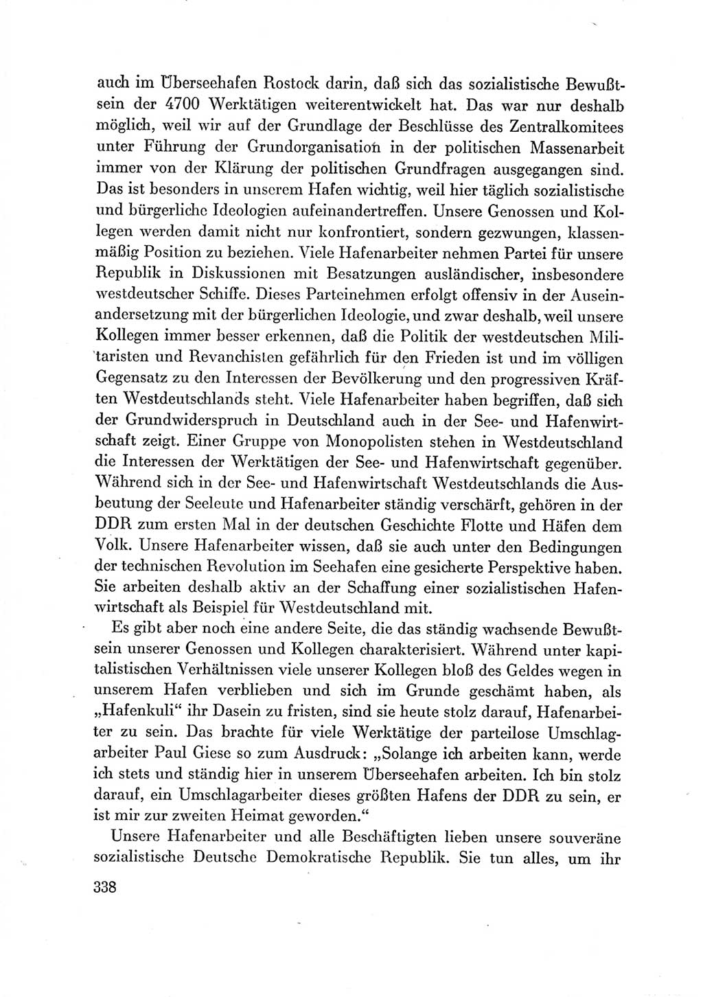 Protokoll der Verhandlungen des Ⅶ. Parteitages der Sozialistischen Einheitspartei Deutschlands (SED) [Deutsche Demokratische Republik (DDR)] 1967, Band Ⅲ, Seite 338 (Prot. Verh. Ⅶ. PT SED DDR 1967, Bd. Ⅲ, S. 338)