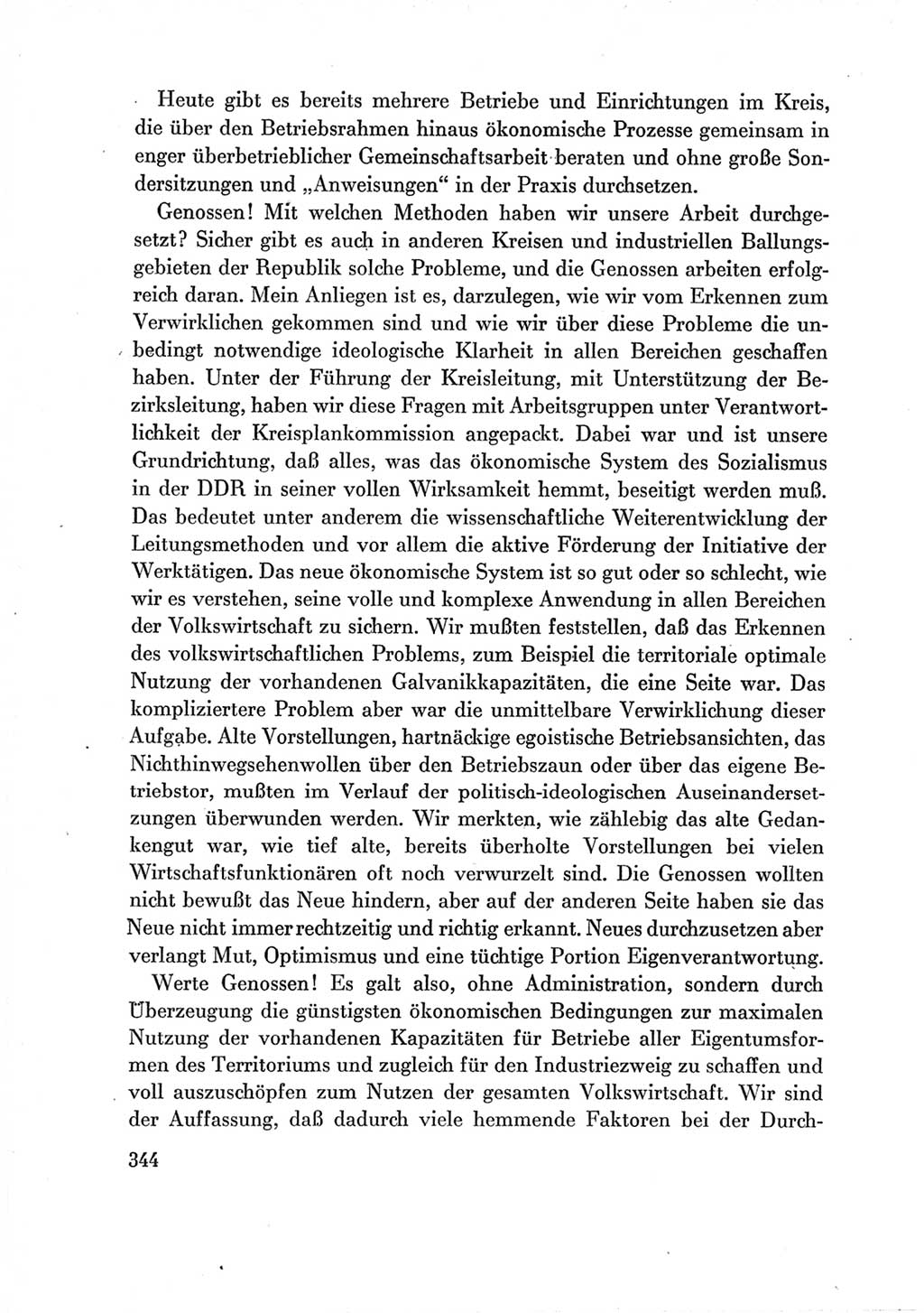 Protokoll der Verhandlungen des Ⅶ. Parteitages der Sozialistischen Einheitspartei Deutschlands (SED) [Deutsche Demokratische Republik (DDR)] 1967, Band Ⅲ, Seite 344 (Prot. Verh. Ⅶ. PT SED DDR 1967, Bd. Ⅲ, S. 344)