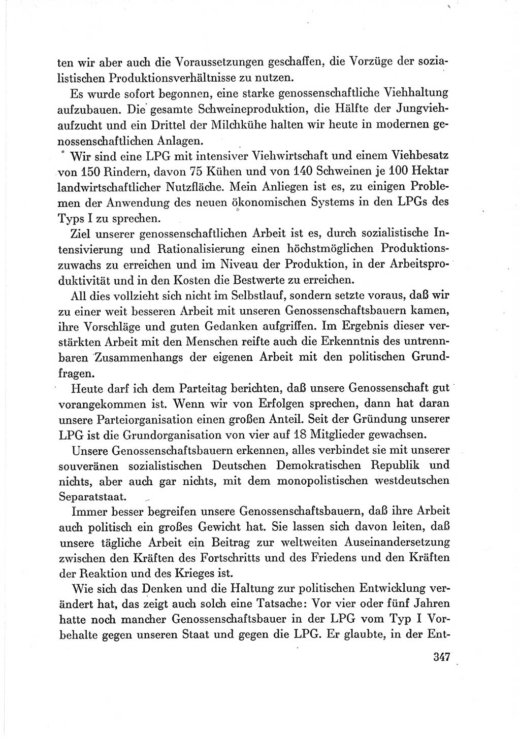 Protokoll der Verhandlungen des Ⅶ. Parteitages der Sozialistischen Einheitspartei Deutschlands (SED) [Deutsche Demokratische Republik (DDR)] 1967, Band Ⅲ, Seite 347 (Prot. Verh. Ⅶ. PT SED DDR 1967, Bd. Ⅲ, S. 347)