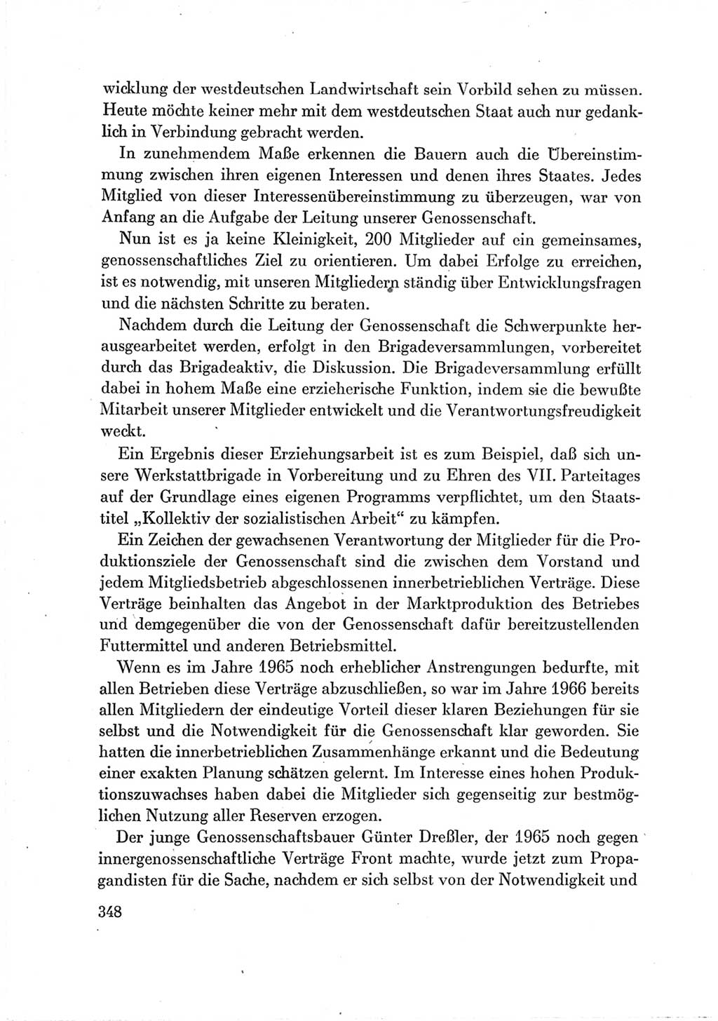 Protokoll der Verhandlungen des Ⅶ. Parteitages der Sozialistischen Einheitspartei Deutschlands (SED) [Deutsche Demokratische Republik (DDR)] 1967, Band Ⅲ, Seite 348 (Prot. Verh. Ⅶ. PT SED DDR 1967, Bd. Ⅲ, S. 348)