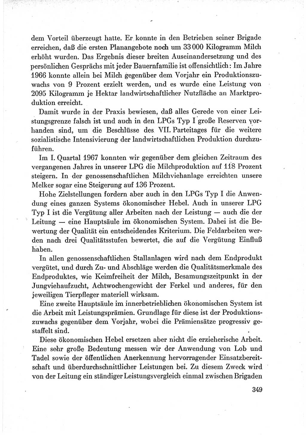 Protokoll der Verhandlungen des Ⅶ. Parteitages der Sozialistischen Einheitspartei Deutschlands (SED) [Deutsche Demokratische Republik (DDR)] 1967, Band Ⅲ, Seite 349 (Prot. Verh. Ⅶ. PT SED DDR 1967, Bd. Ⅲ, S. 349)