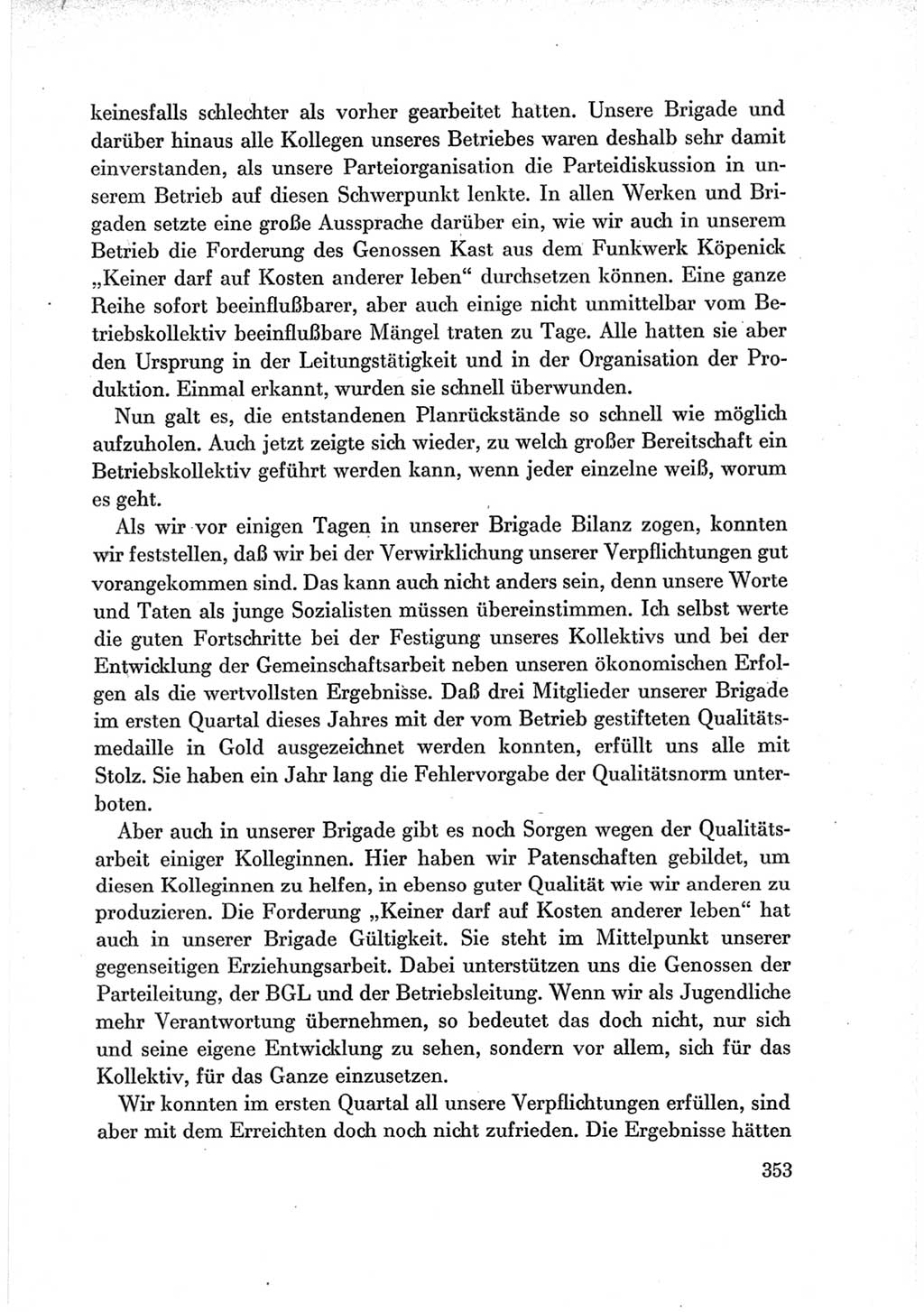 Protokoll der Verhandlungen des Ⅶ. Parteitages der Sozialistischen Einheitspartei Deutschlands (SED) [Deutsche Demokratische Republik (DDR)] 1967, Band Ⅲ, Seite 353 (Prot. Verh. Ⅶ. PT SED DDR 1967, Bd. Ⅲ, S. 353)