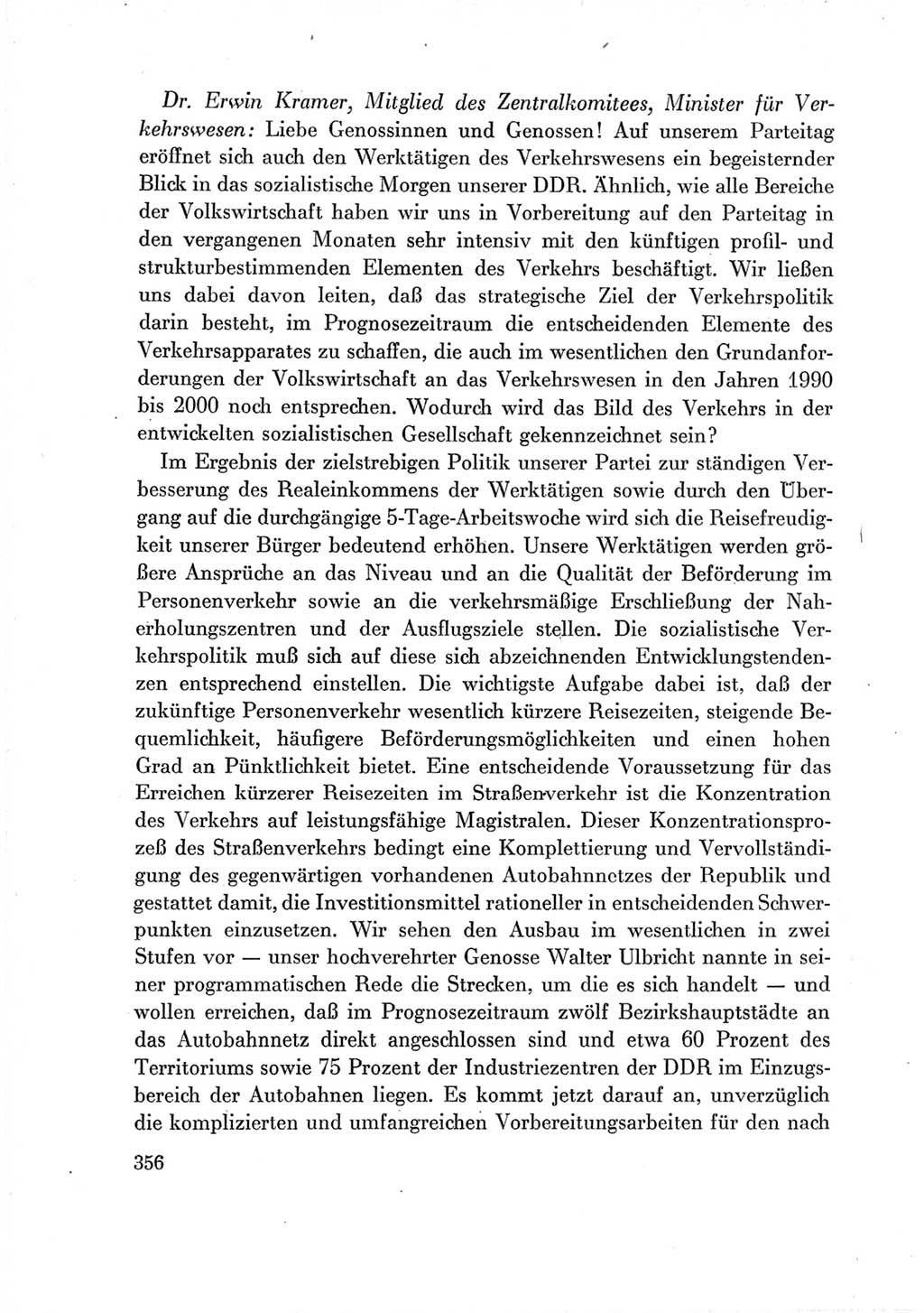 Protokoll der Verhandlungen des Ⅶ. Parteitages der Sozialistischen Einheitspartei Deutschlands (SED) [Deutsche Demokratische Republik (DDR)] 1967, Band Ⅲ, Seite 356 (Prot. Verh. Ⅶ. PT SED DDR 1967, Bd. Ⅲ, S. 356)
