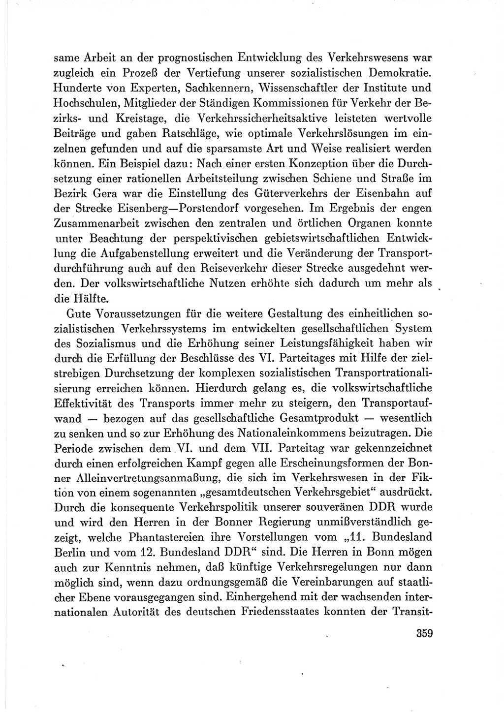 Protokoll der Verhandlungen des Ⅶ. Parteitages der Sozialistischen Einheitspartei Deutschlands (SED) [Deutsche Demokratische Republik (DDR)] 1967, Band Ⅲ, Seite 359 (Prot. Verh. Ⅶ. PT SED DDR 1967, Bd. Ⅲ, S. 359)