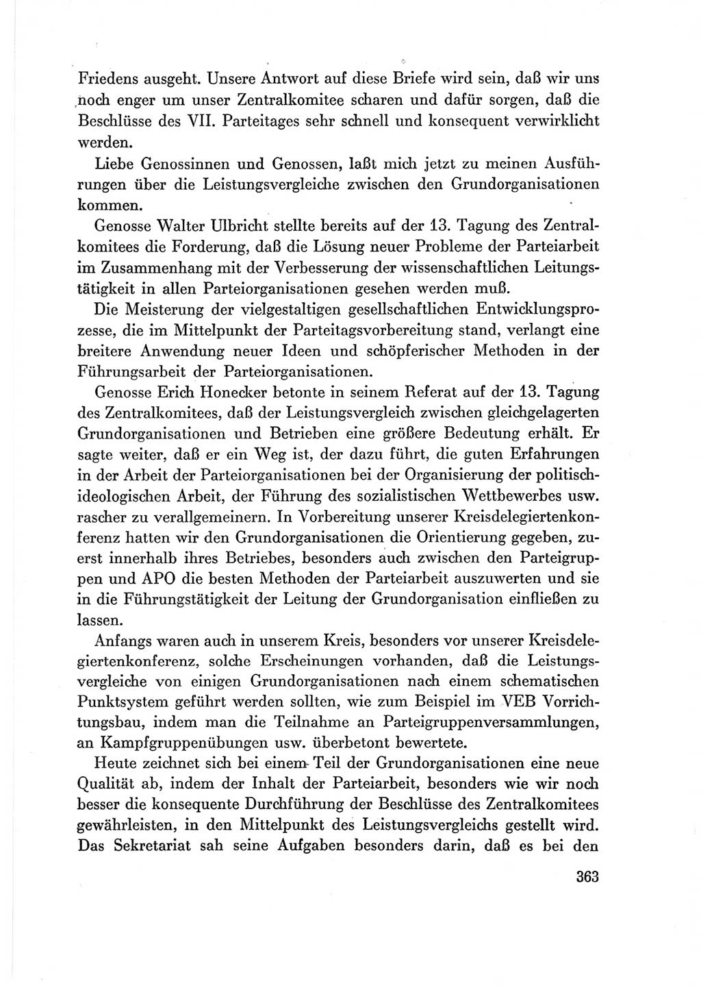 Protokoll der Verhandlungen des Ⅶ. Parteitages der Sozialistischen Einheitspartei Deutschlands (SED) [Deutsche Demokratische Republik (DDR)] 1967, Band Ⅲ, Seite 363 (Prot. Verh. Ⅶ. PT SED DDR 1967, Bd. Ⅲ, S. 363)