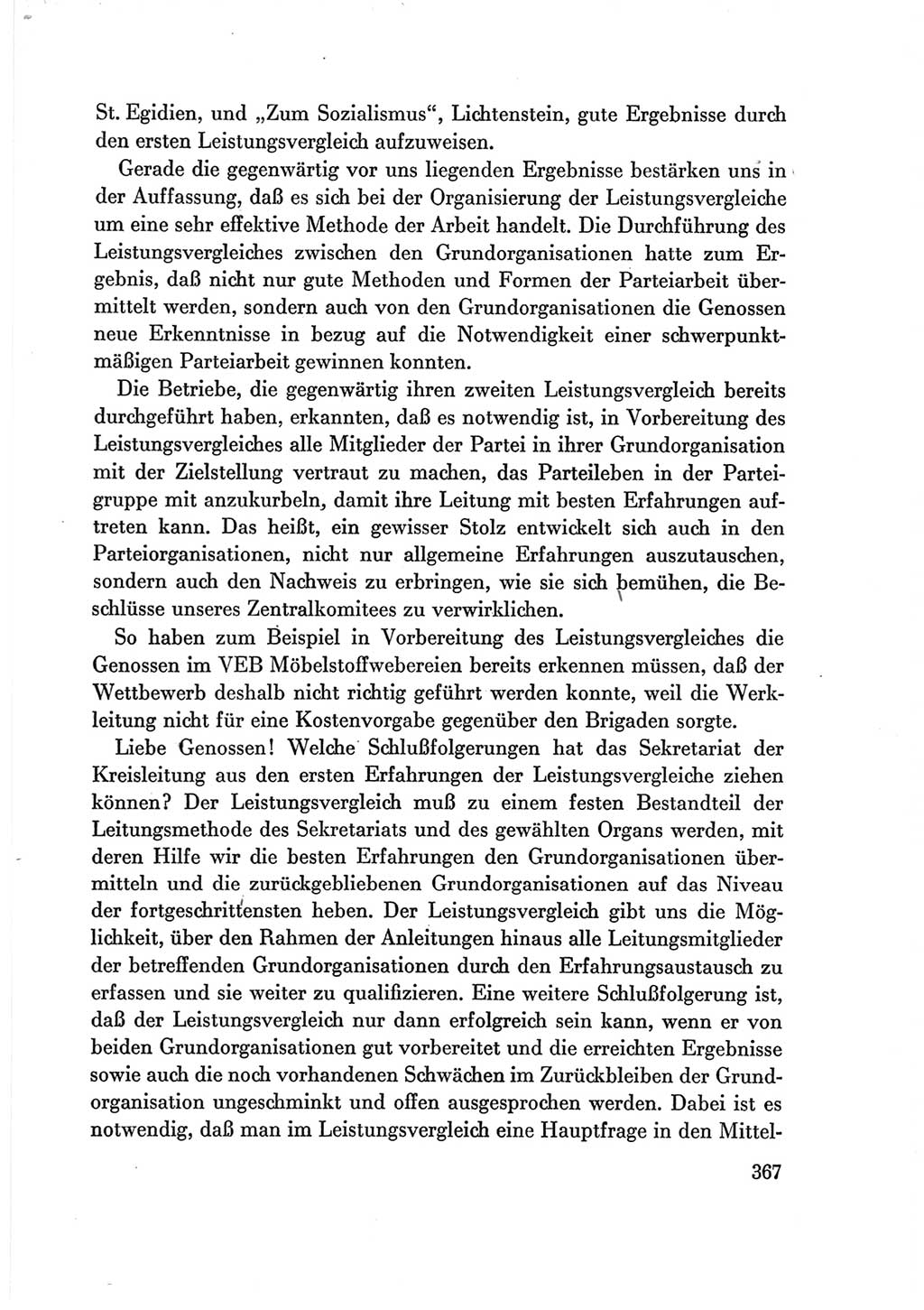 Protokoll der Verhandlungen des Ⅶ. Parteitages der Sozialistischen Einheitspartei Deutschlands (SED) [Deutsche Demokratische Republik (DDR)] 1967, Band Ⅲ, Seite 367 (Prot. Verh. Ⅶ. PT SED DDR 1967, Bd. Ⅲ, S. 367)