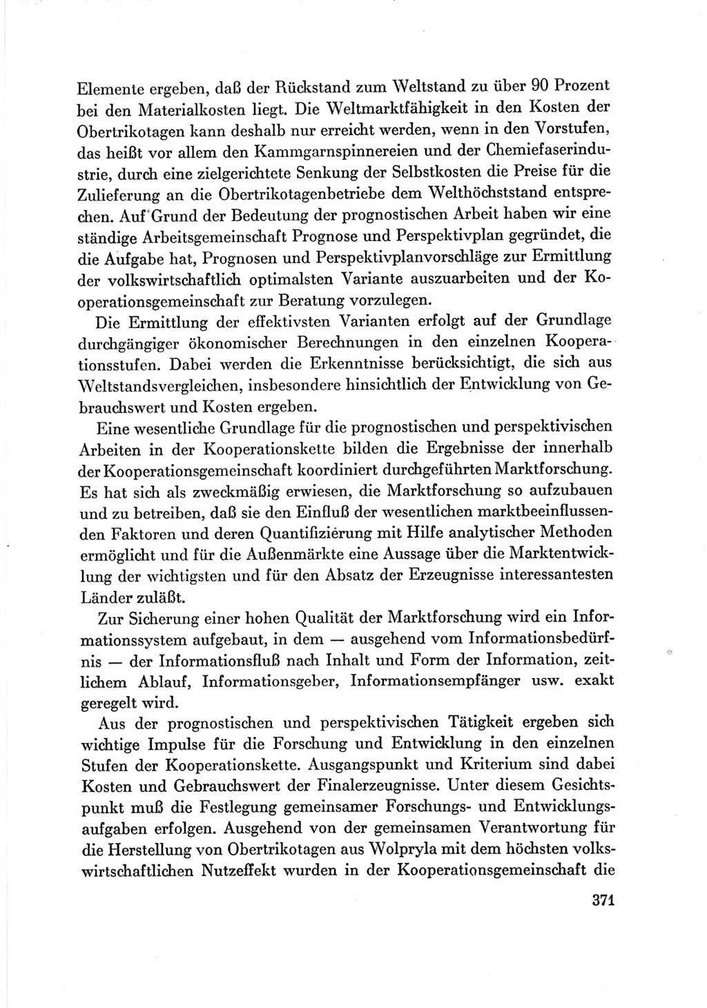 Protokoll der Verhandlungen des Ⅶ. Parteitages der Sozialistischen Einheitspartei Deutschlands (SED) [Deutsche Demokratische Republik (DDR)] 1967, Band Ⅲ, Seite 371 (Prot. Verh. Ⅶ. PT SED DDR 1967, Bd. Ⅲ, S. 371)